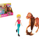 Conjunto de corridas equestres de cavalos com estatueta 12,5 cm