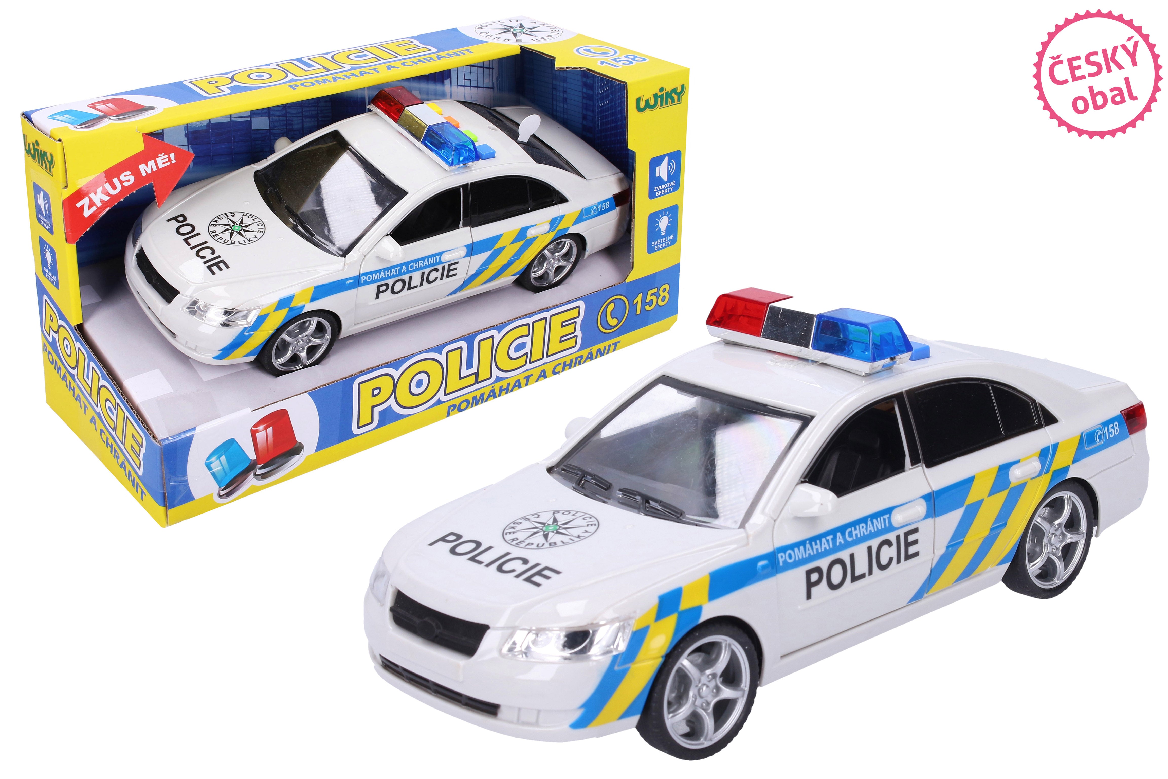 Police Car With Effects 24 Cm - Czech Packaging