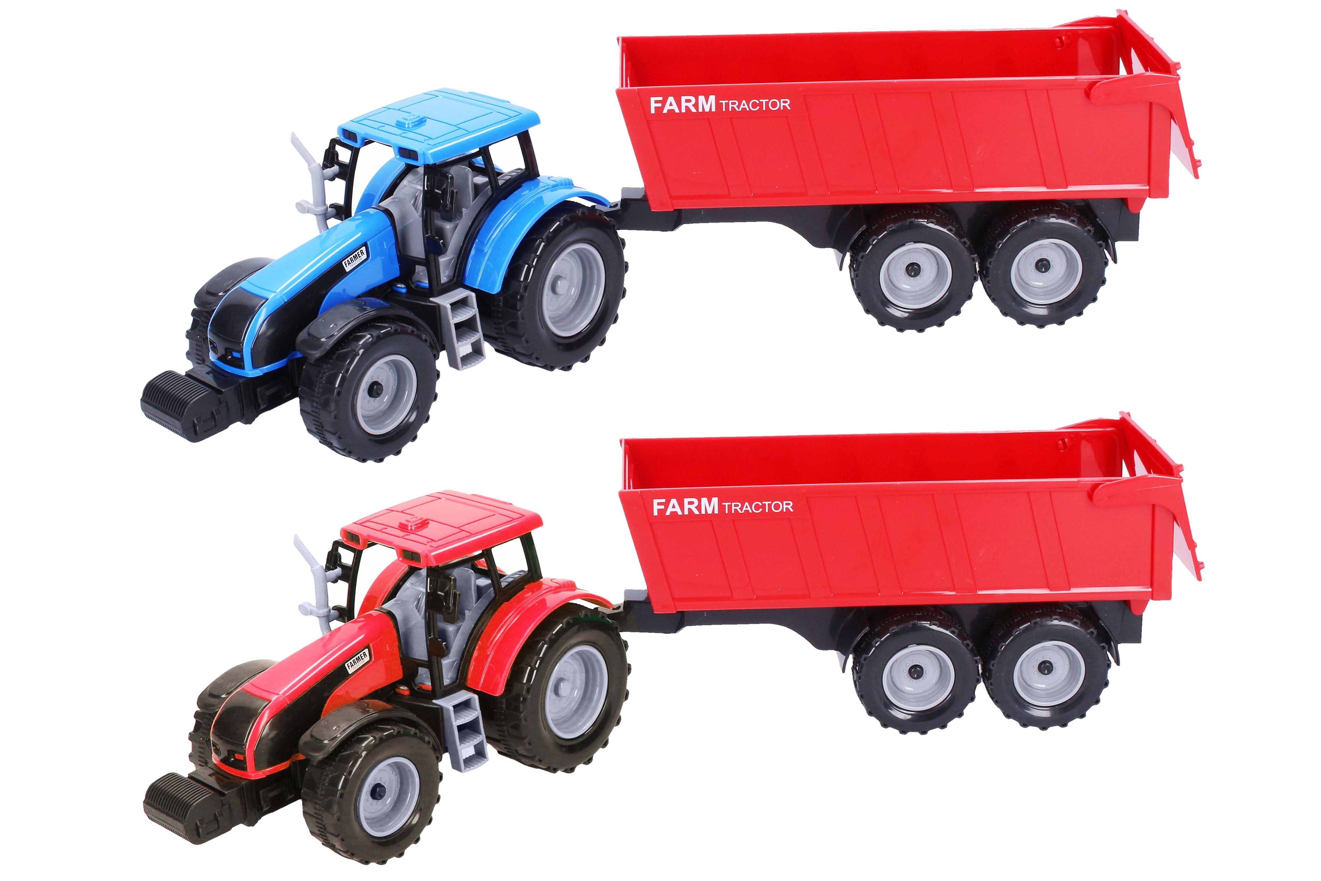 Traktor s přívěsem 42 cm