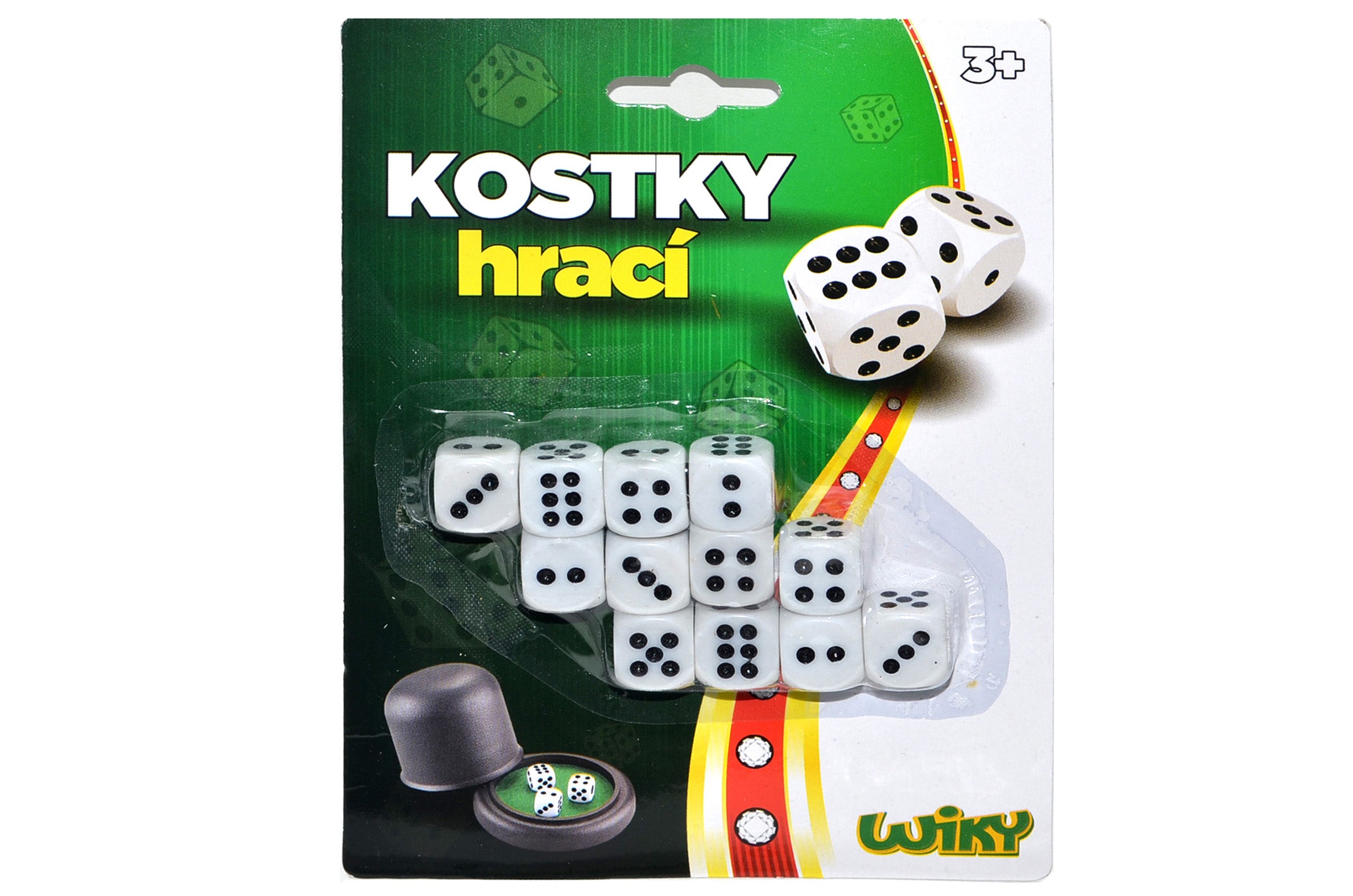 Dadi da gioco 1,5 cm 12 pezzi - Confezione ceca