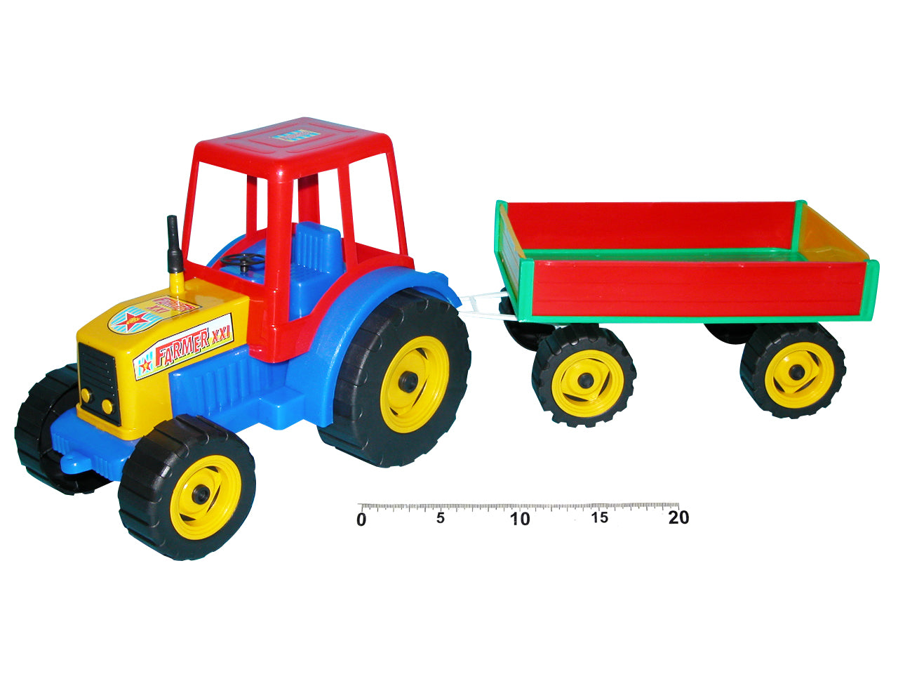 Tractor Con Remolque De 65 Cm