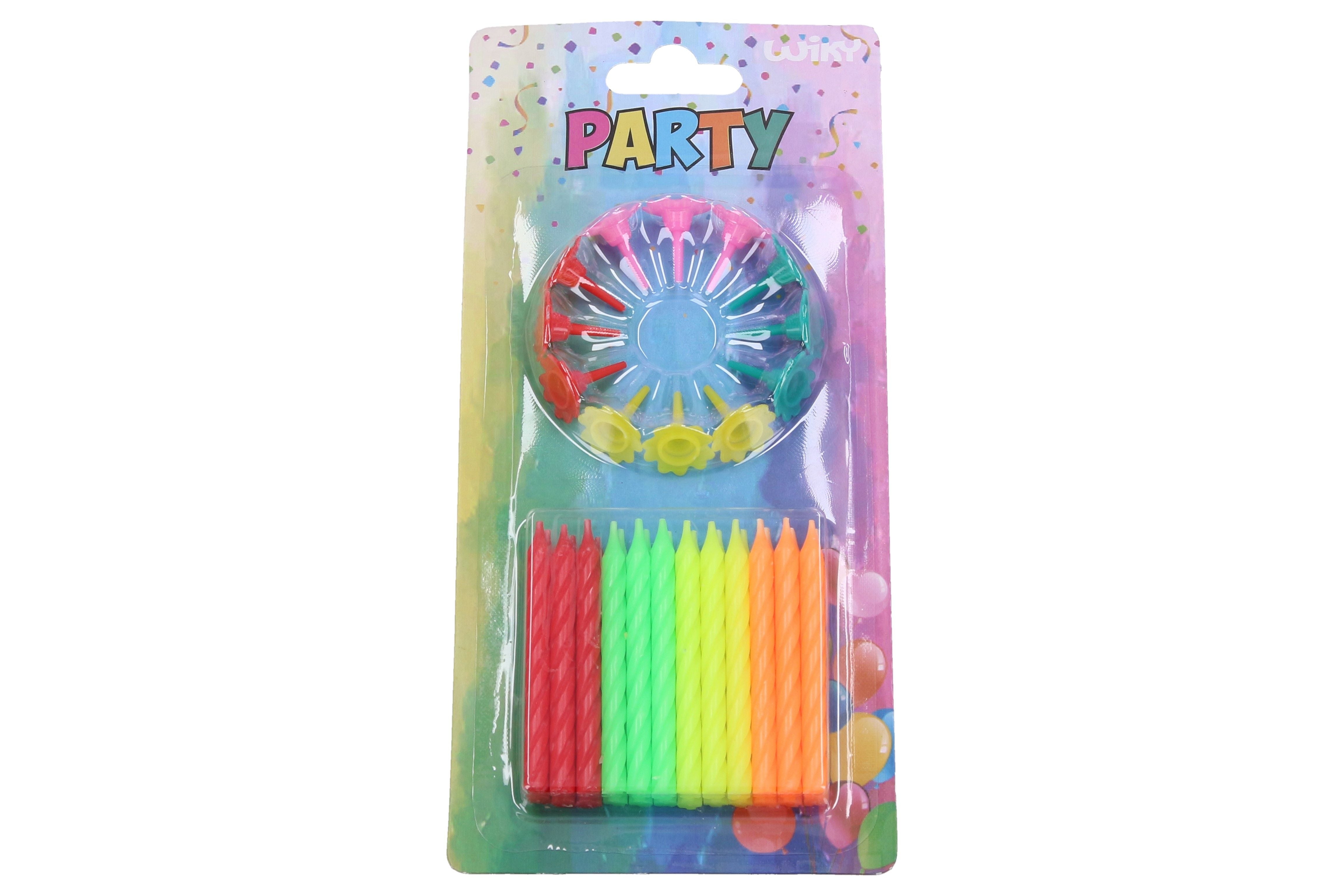 Candele 24 pezzi - Supporto neon