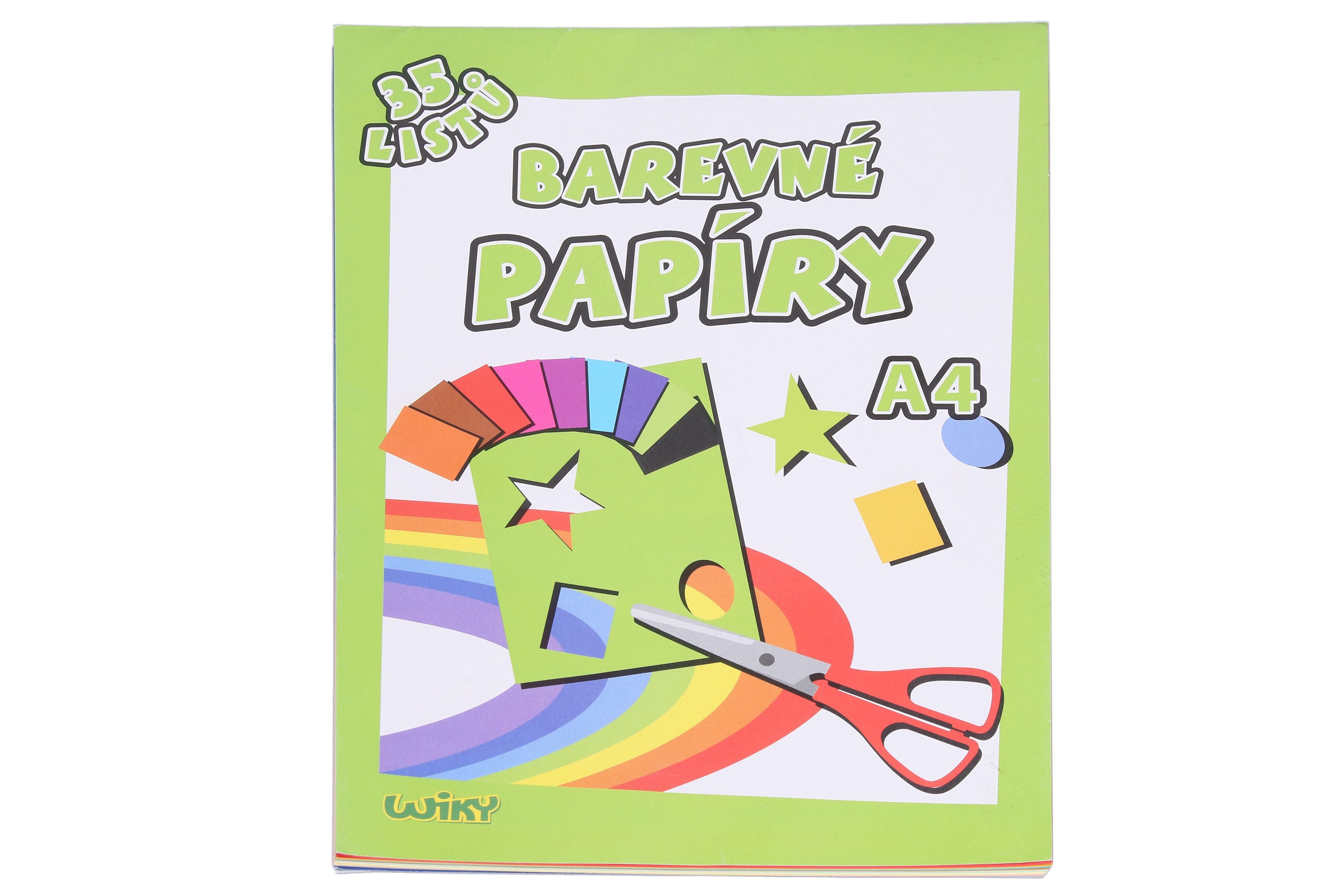 Farbiges Papier A4, 35 Blatt, 80 g