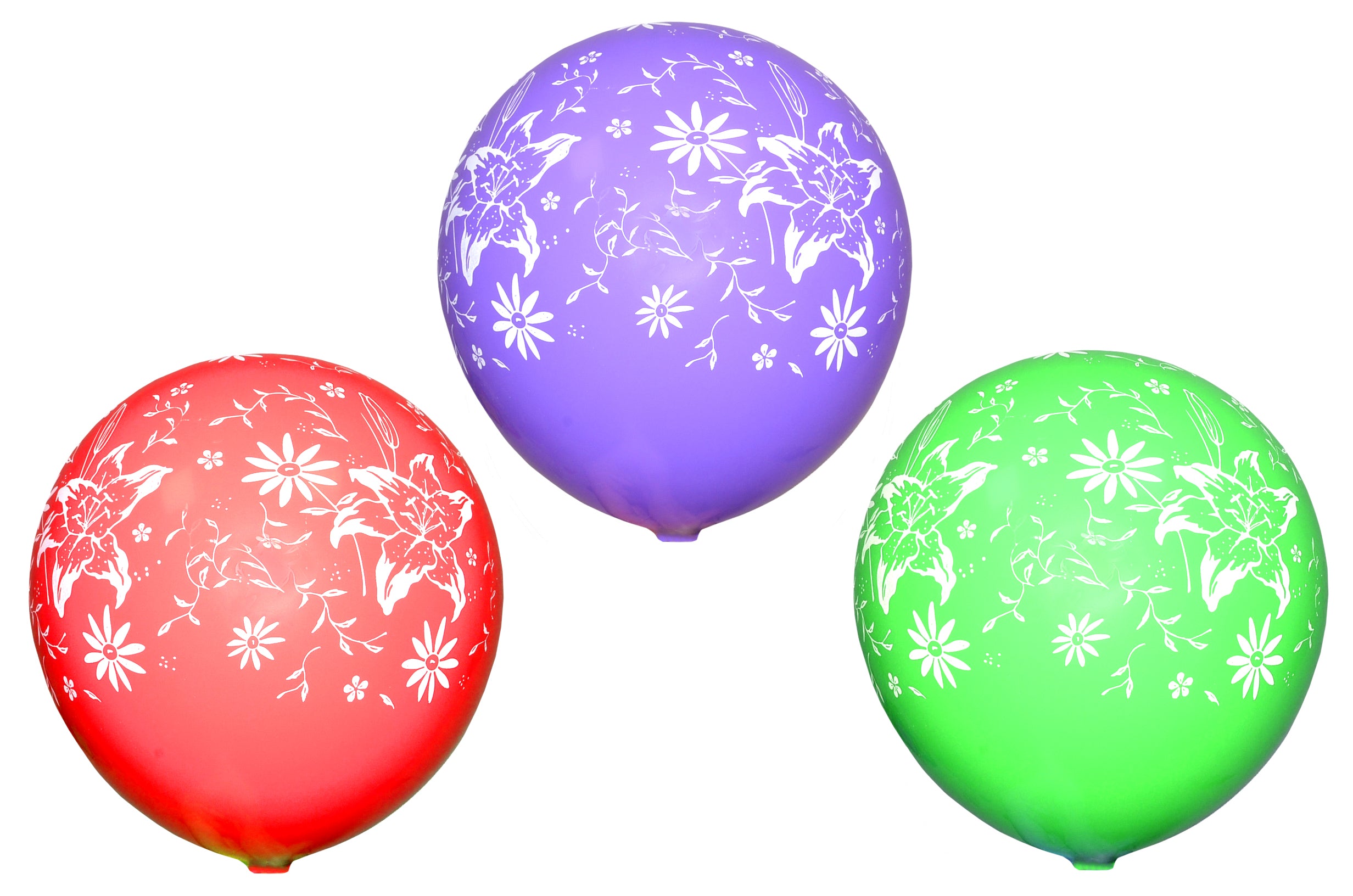 Globo Inflable 30cm - Set De 10 Flores