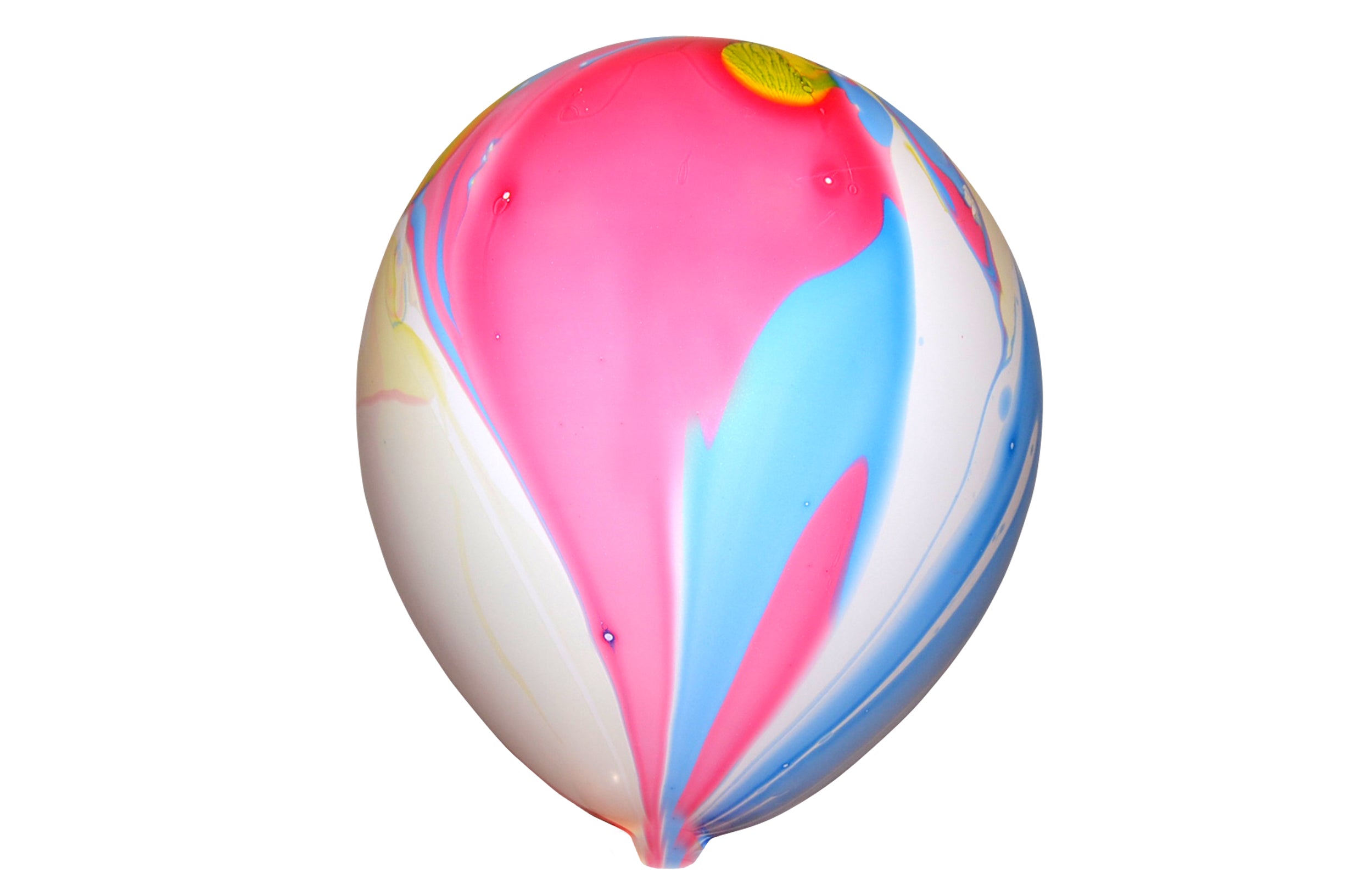 Oppustelig ballon 30 cm - Sæt med 10 regnbuer