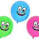 Oppustelig ballon 30 cm - sæt med 10 ansigter