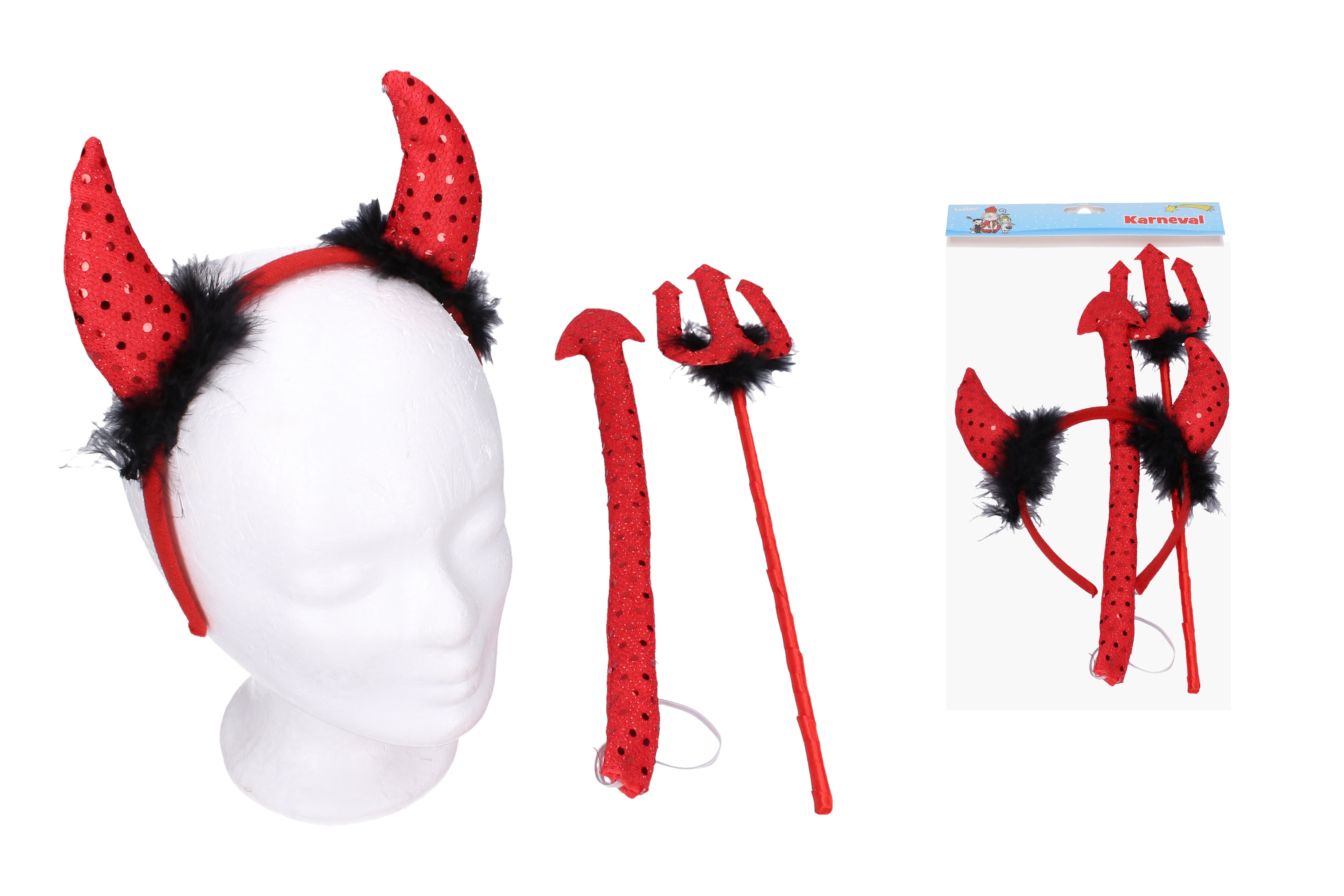 Ensemble Carnaval du Diable - Bâton de Queue Oreilles
