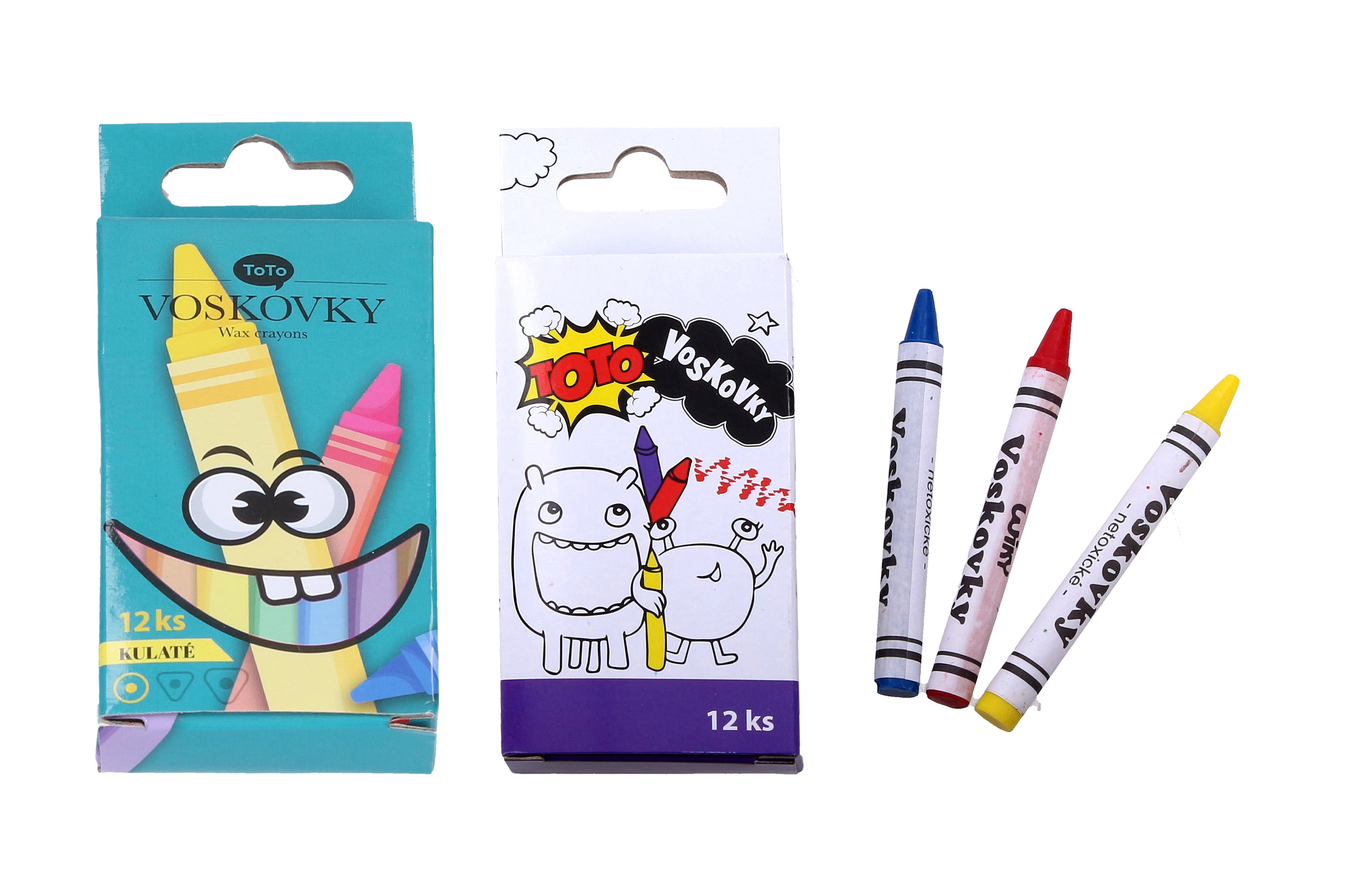 Crayones de cera 12 piezas Toto