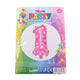 Opblaasbare Ballon - Nummer 1 Roze
