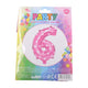 Opblaasbare Ballon - Nummer 6 Roze