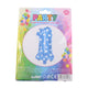 Opblaasbare Ballon - Nummer 1 Blauw