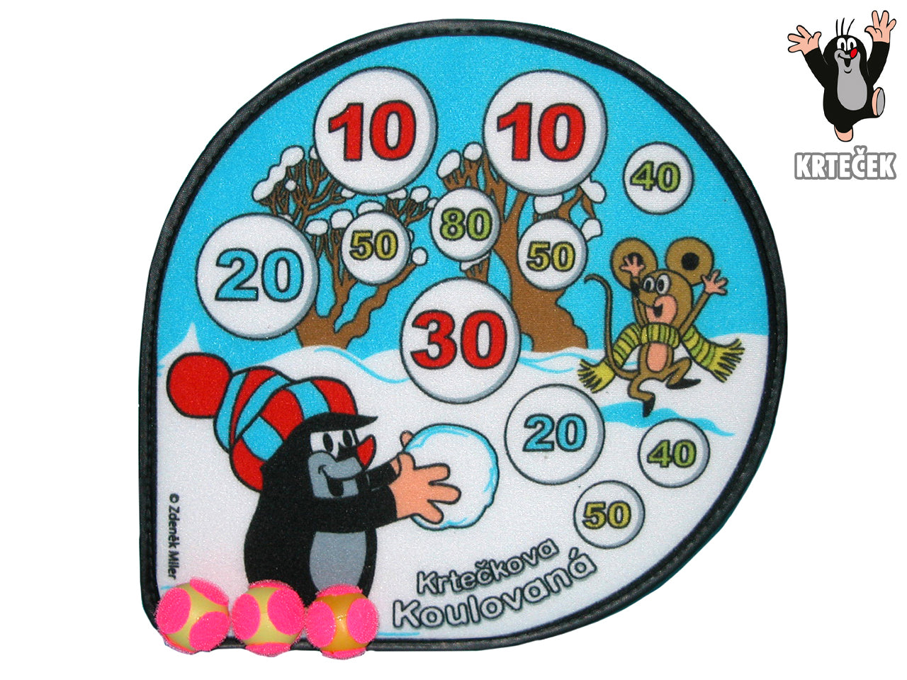 Mole Target - Zimní hry na suchý zip
