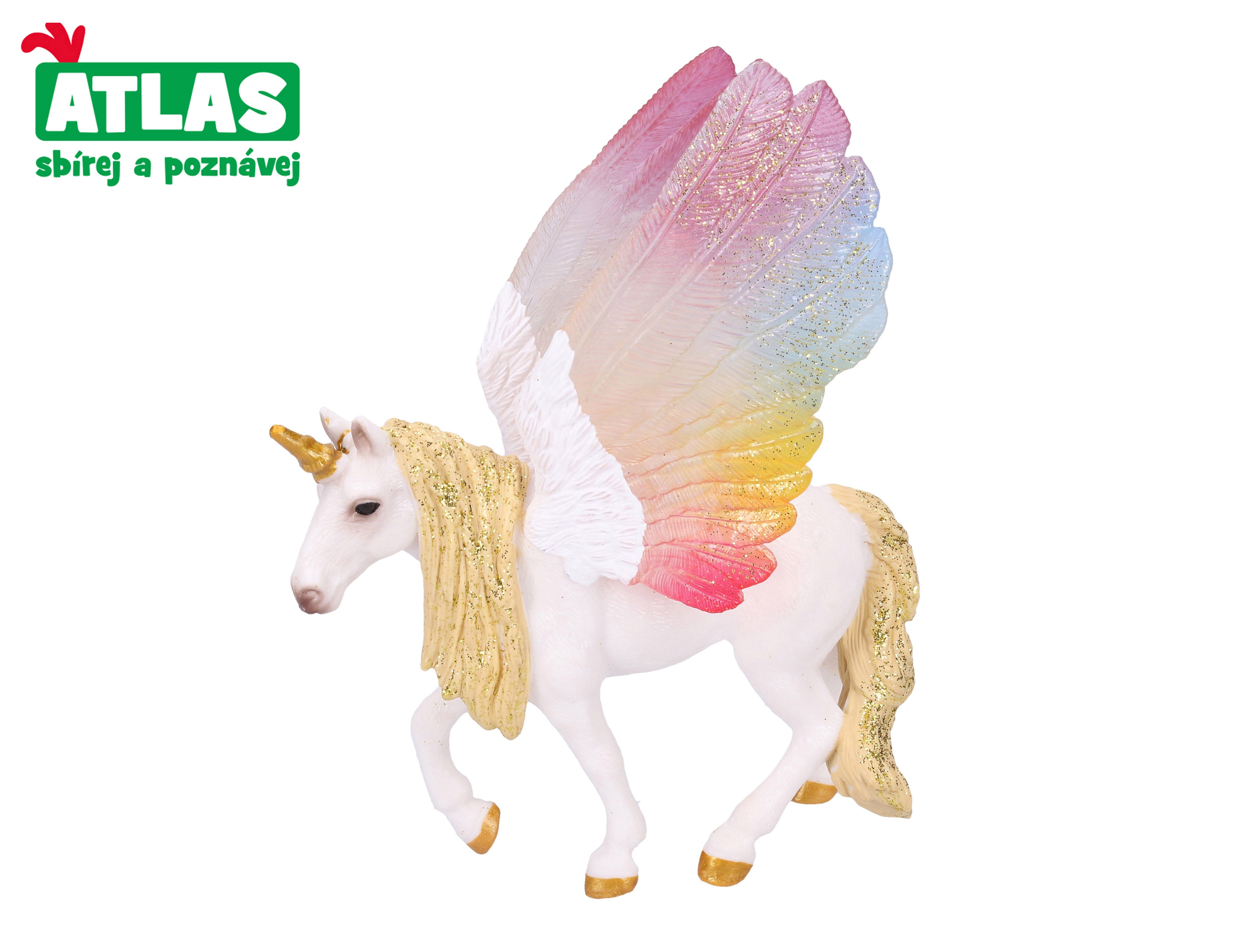 F - Figurka jednorožce Pegasus 15 cm