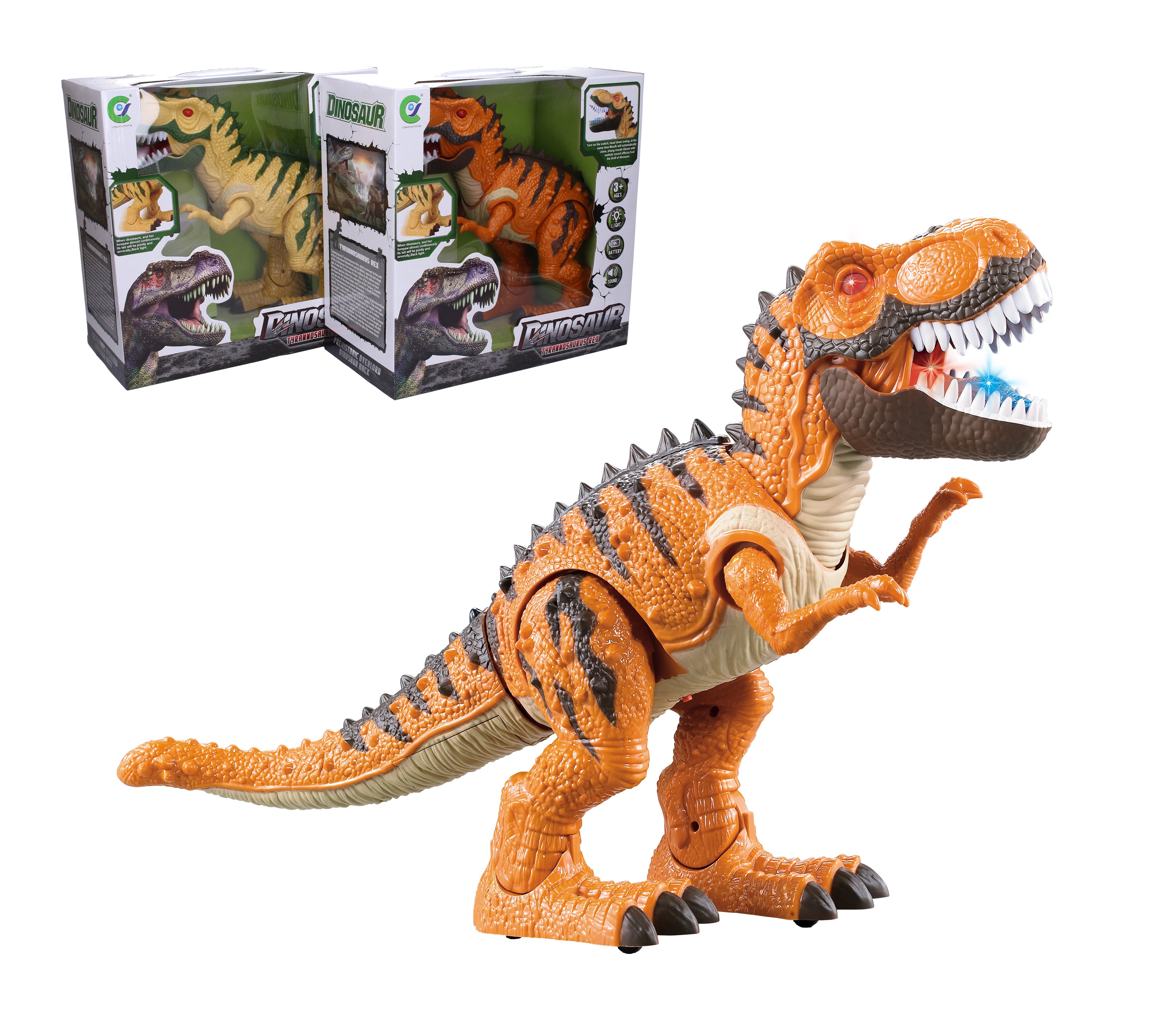 Gehender Dinosaurier mit Effekten 50 cm
