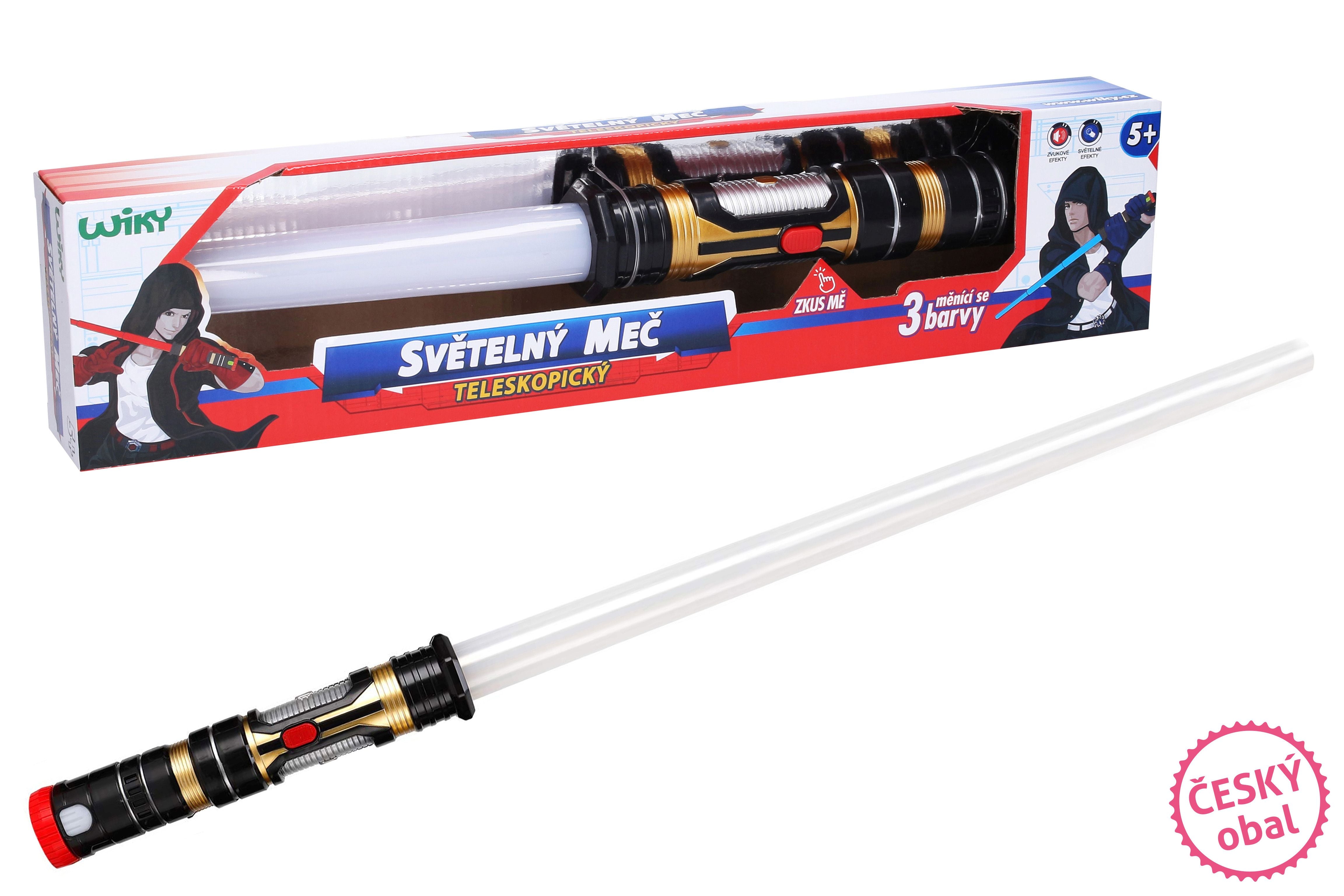 Sabre de luz telescópico 80 cm - embalagem checa