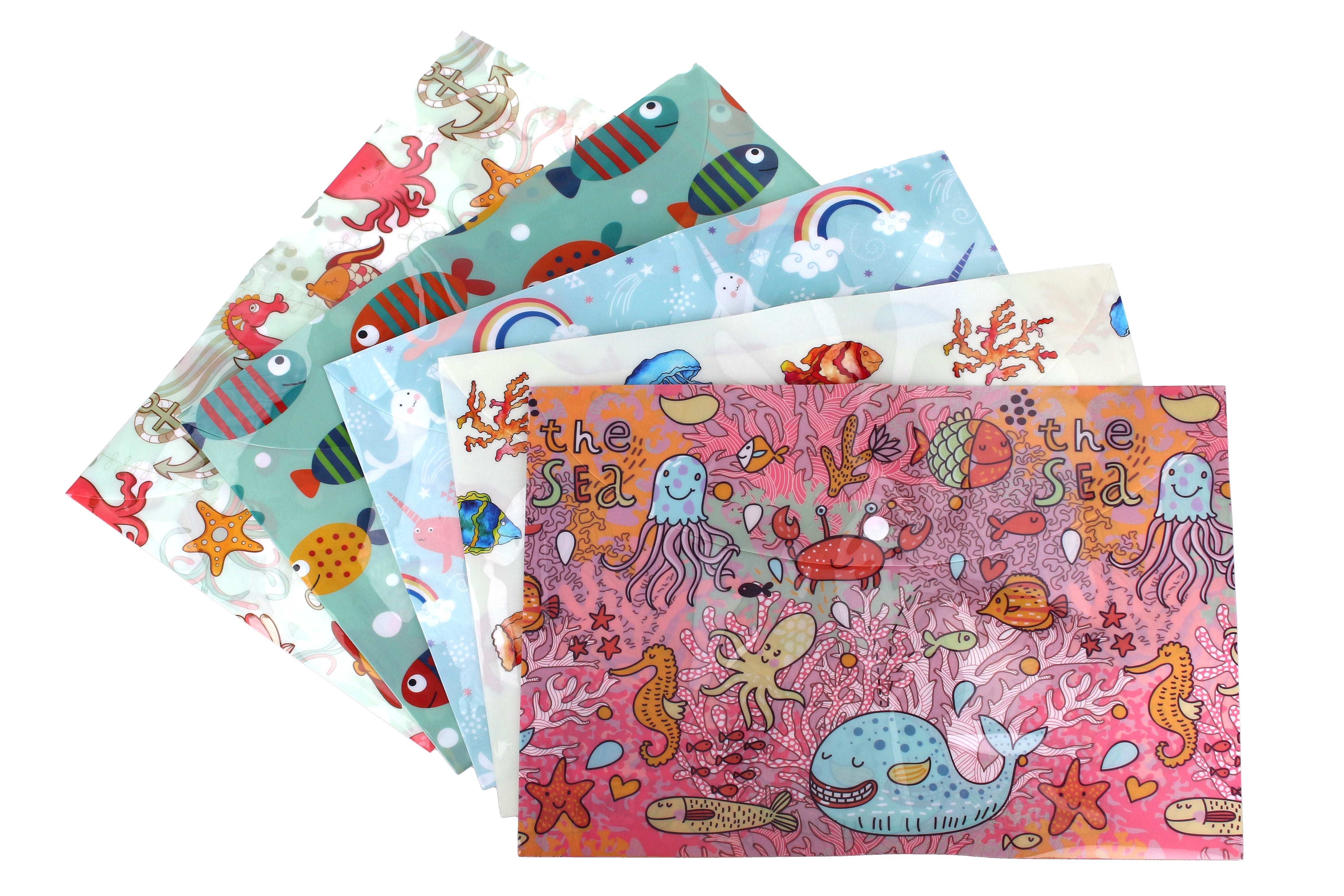 Cartella Con Bottone A Pressione 32x22,8cm