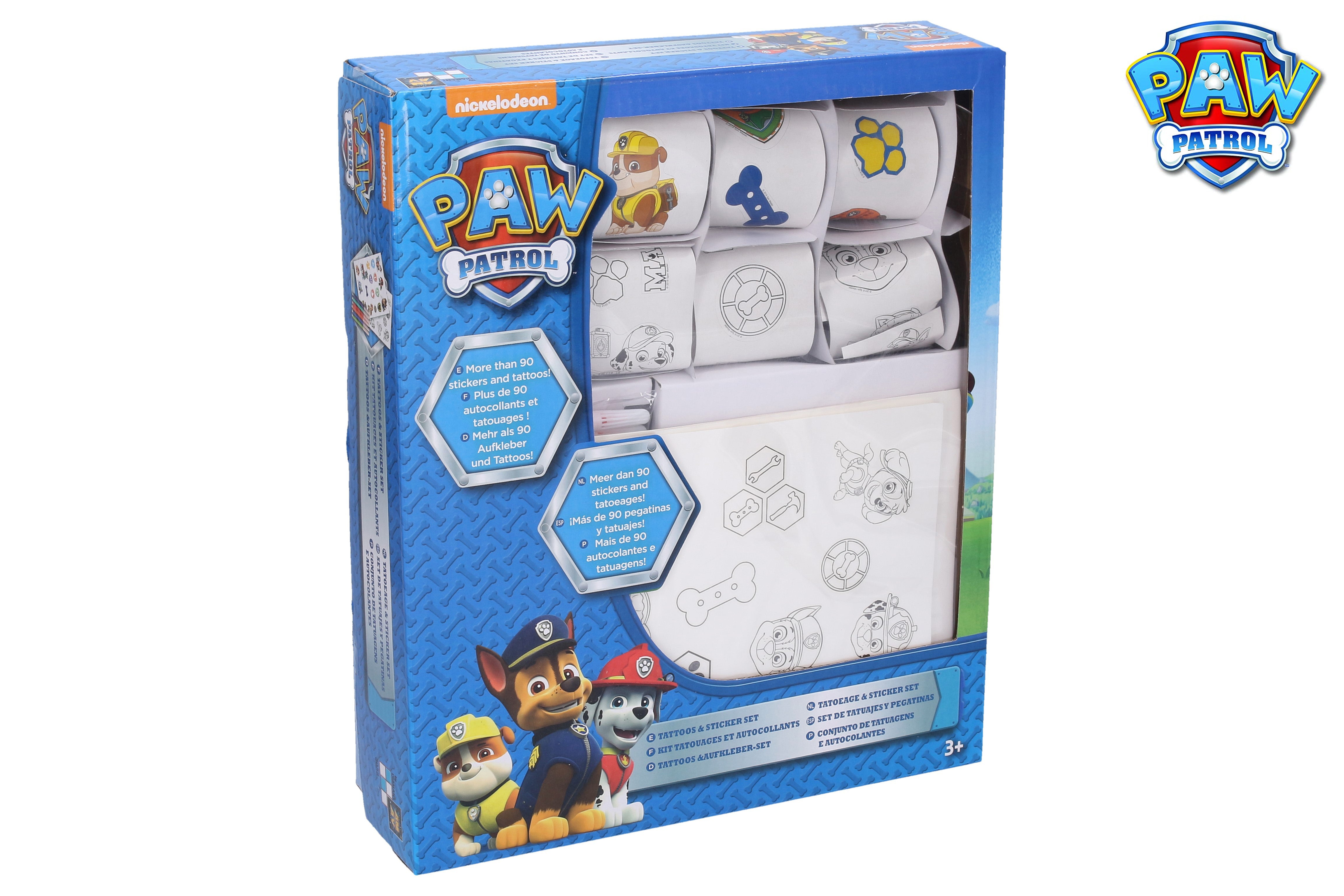 Autocolante și tatuaje de colorat Paw Patrol