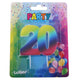 Feestkaars Nummer 20 Regenboog
