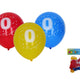 Globo Inflable 30cm - Set De 5 Con Número 0