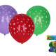 Uppblåsbar ballong 30cm - Set med 5-stjärnigt tryck