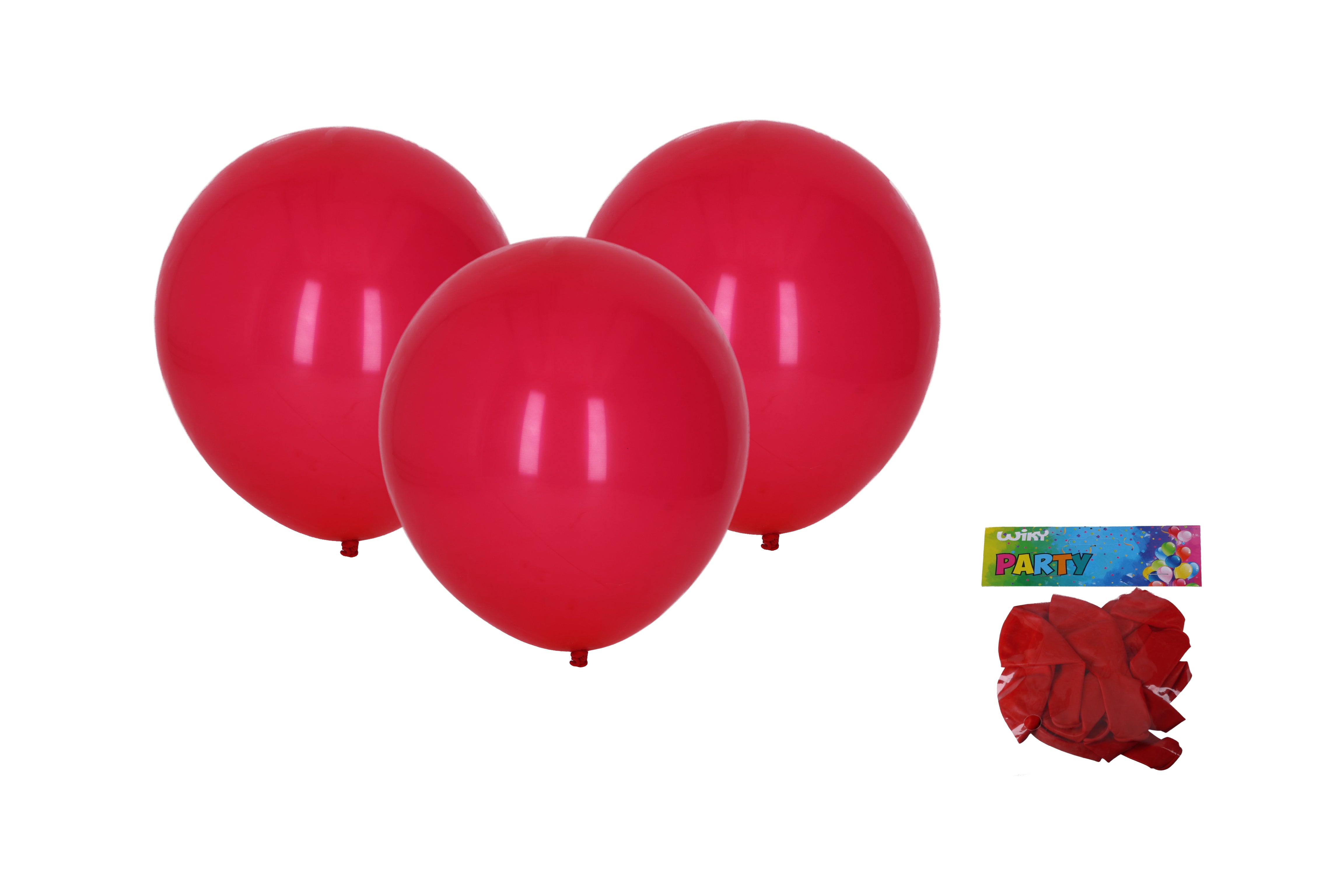 Nafukovací balón 30cm - sada 10ks červená