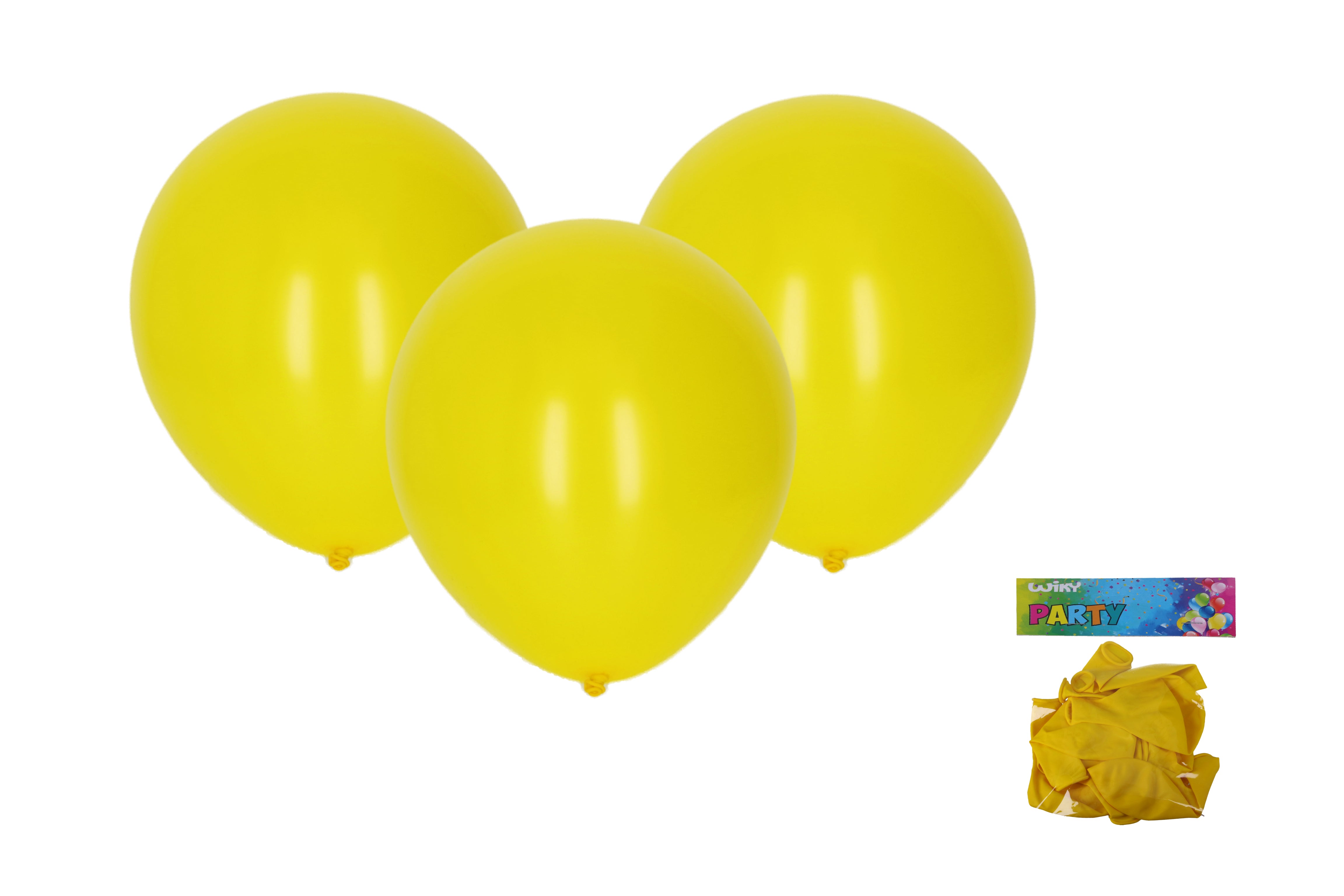 Balon Gonflabil 30cm - Set 10 buc Galben
