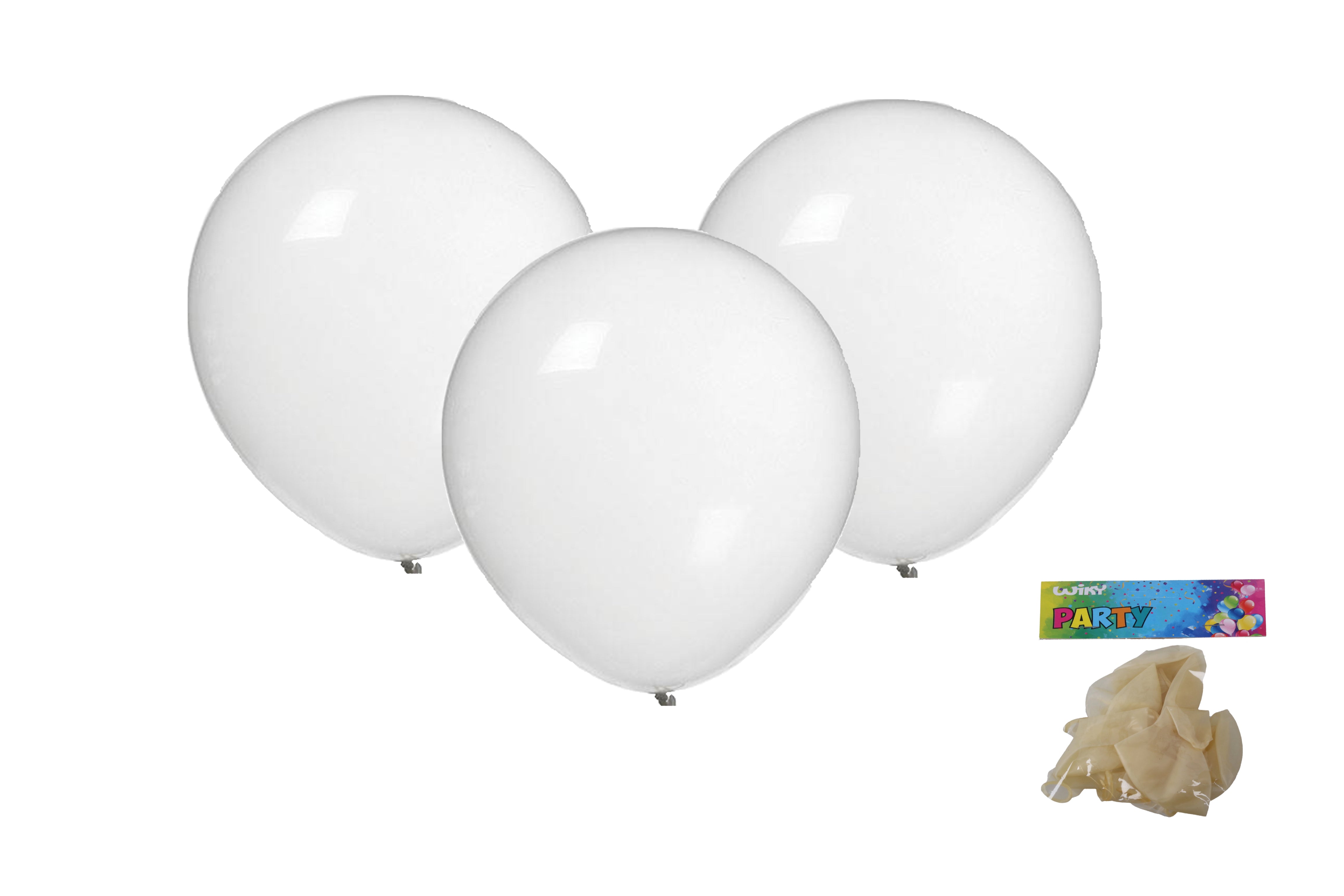 Nafukovací balónek 30cm - sada 10ks průhledných