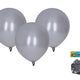 Ballon Gonflable 30cm - Lot de 10pcs Argent Métallisé