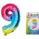 Globo Inflable - Número 9 Arcoiris