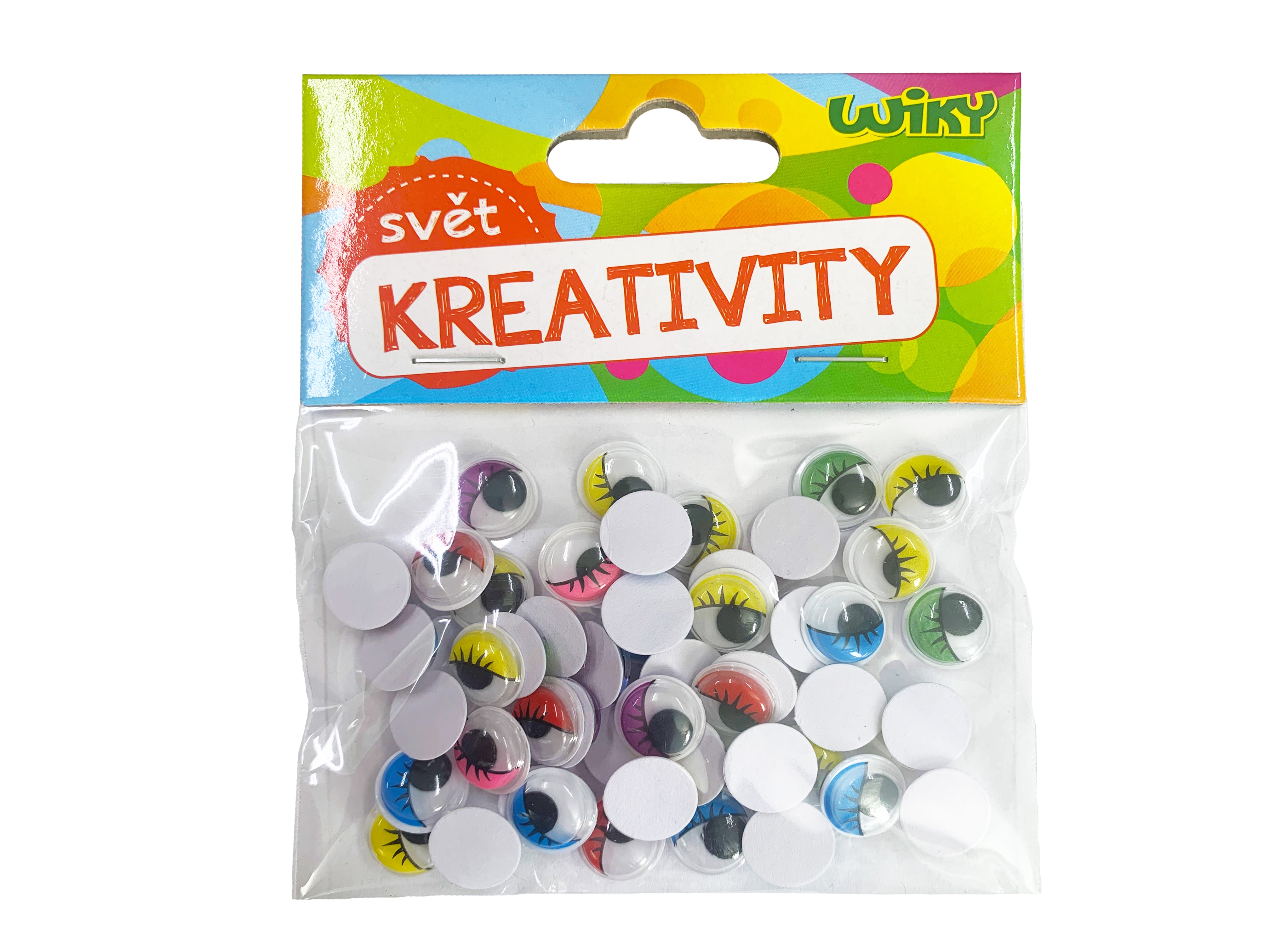 Pohyblivé oči barevné 12mm 50ks