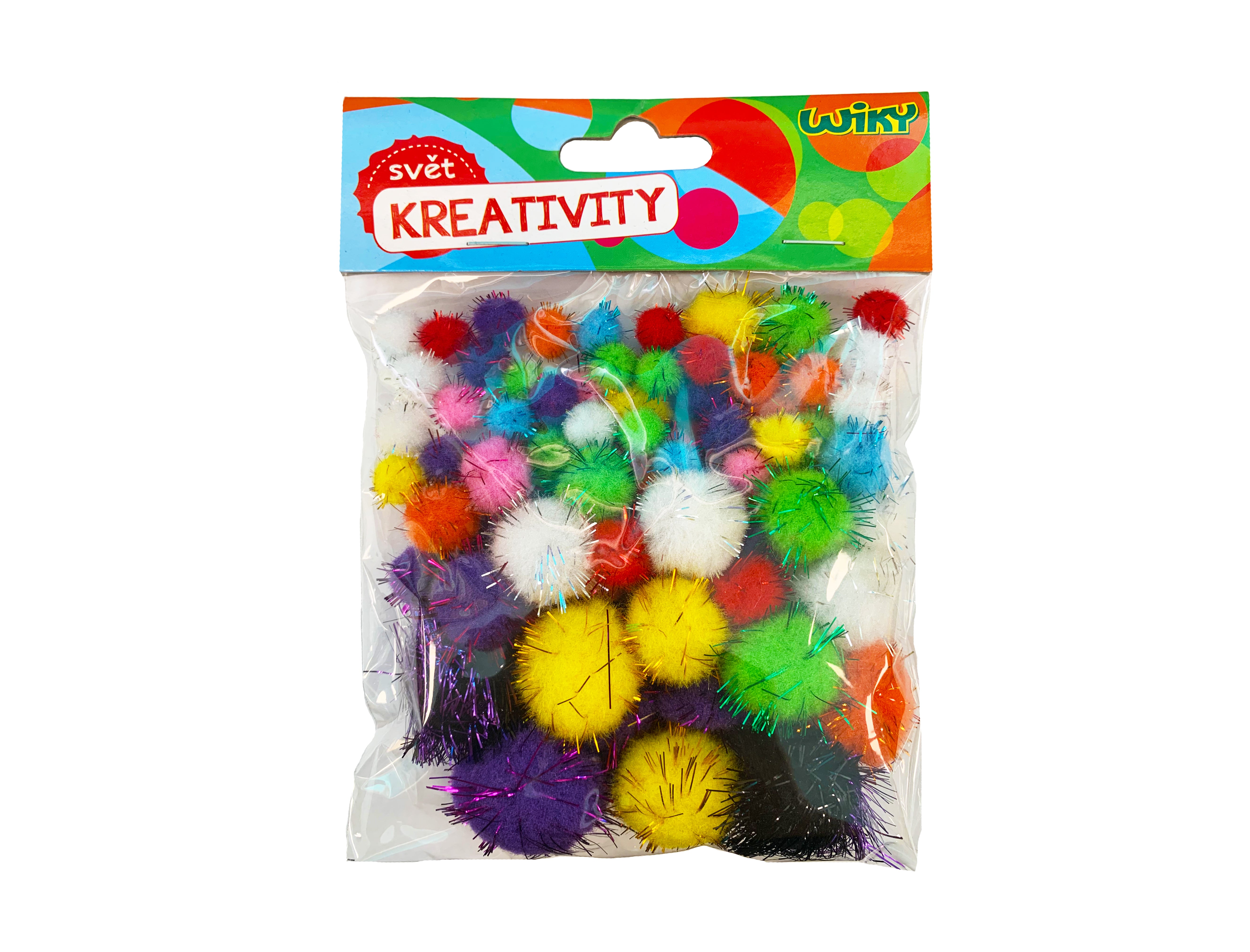 Pom Pom Glitter Mix Misure 80pz