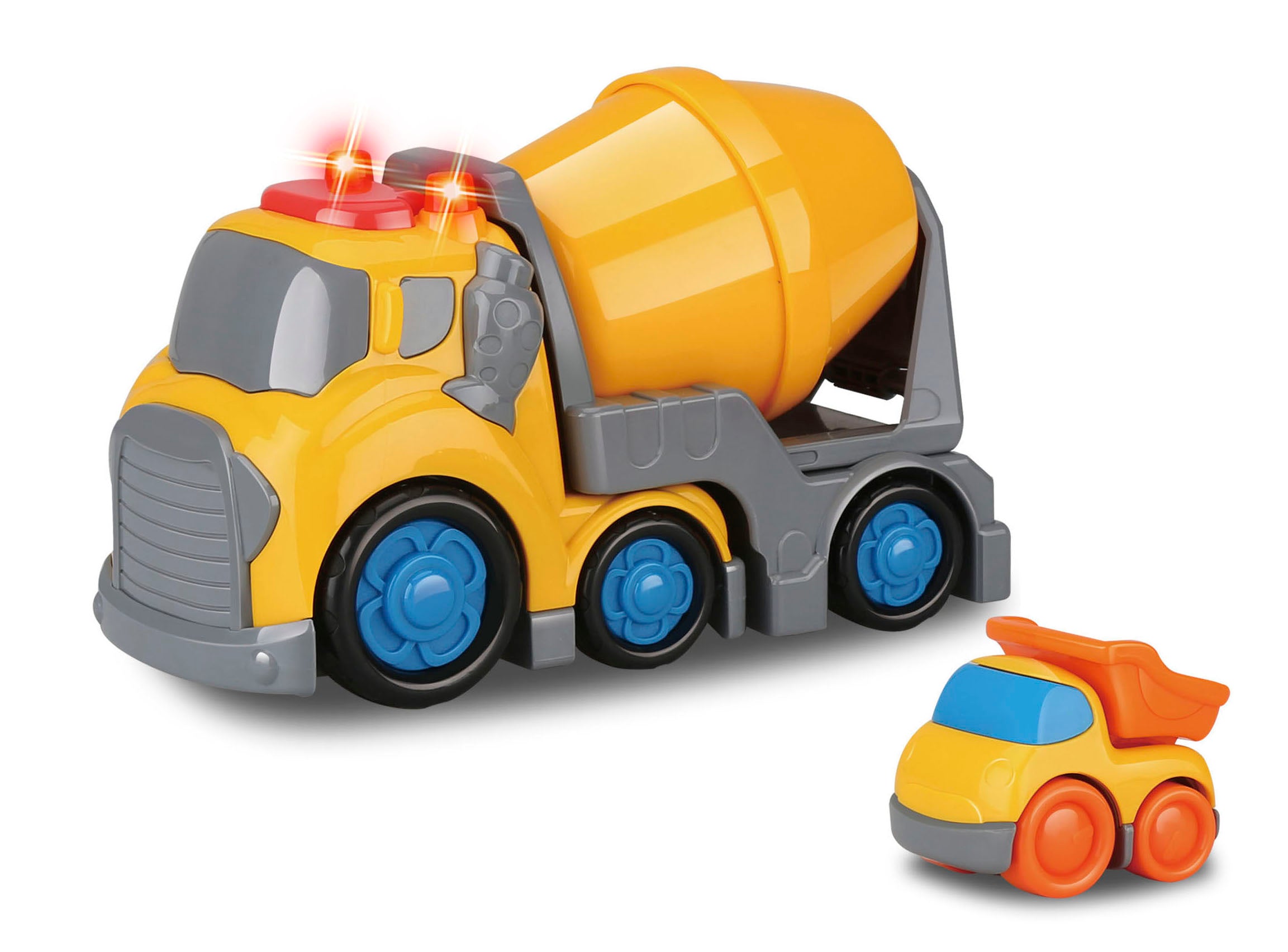 Kiddy Bilmixer Med Effekter 19,5 Cm Dumper 6,5 Cm