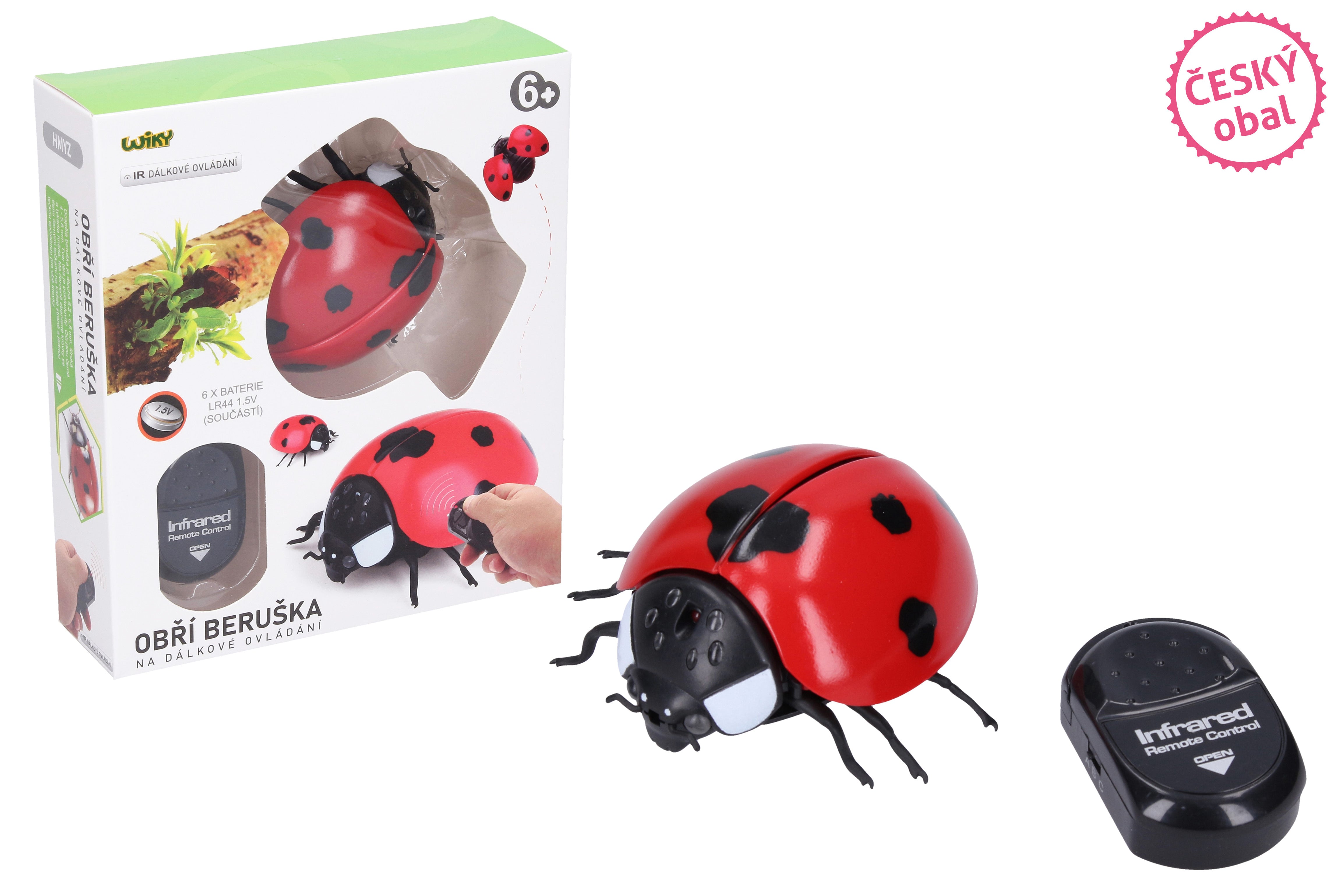 Control Remoto Gigante Rc Ladybug 9 Cm - Embalaje Checo