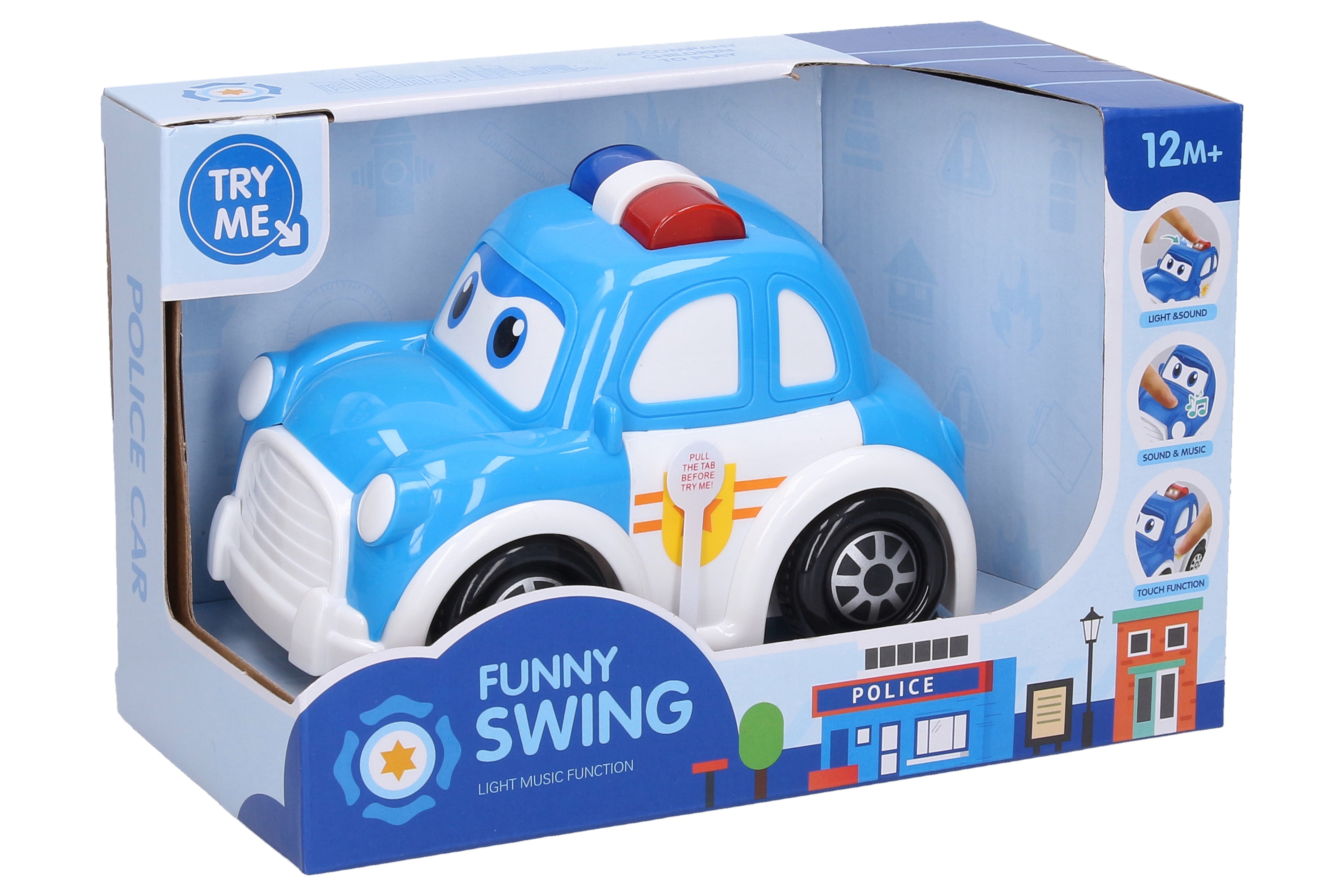 Coche De Policía Con Efectos 15cm