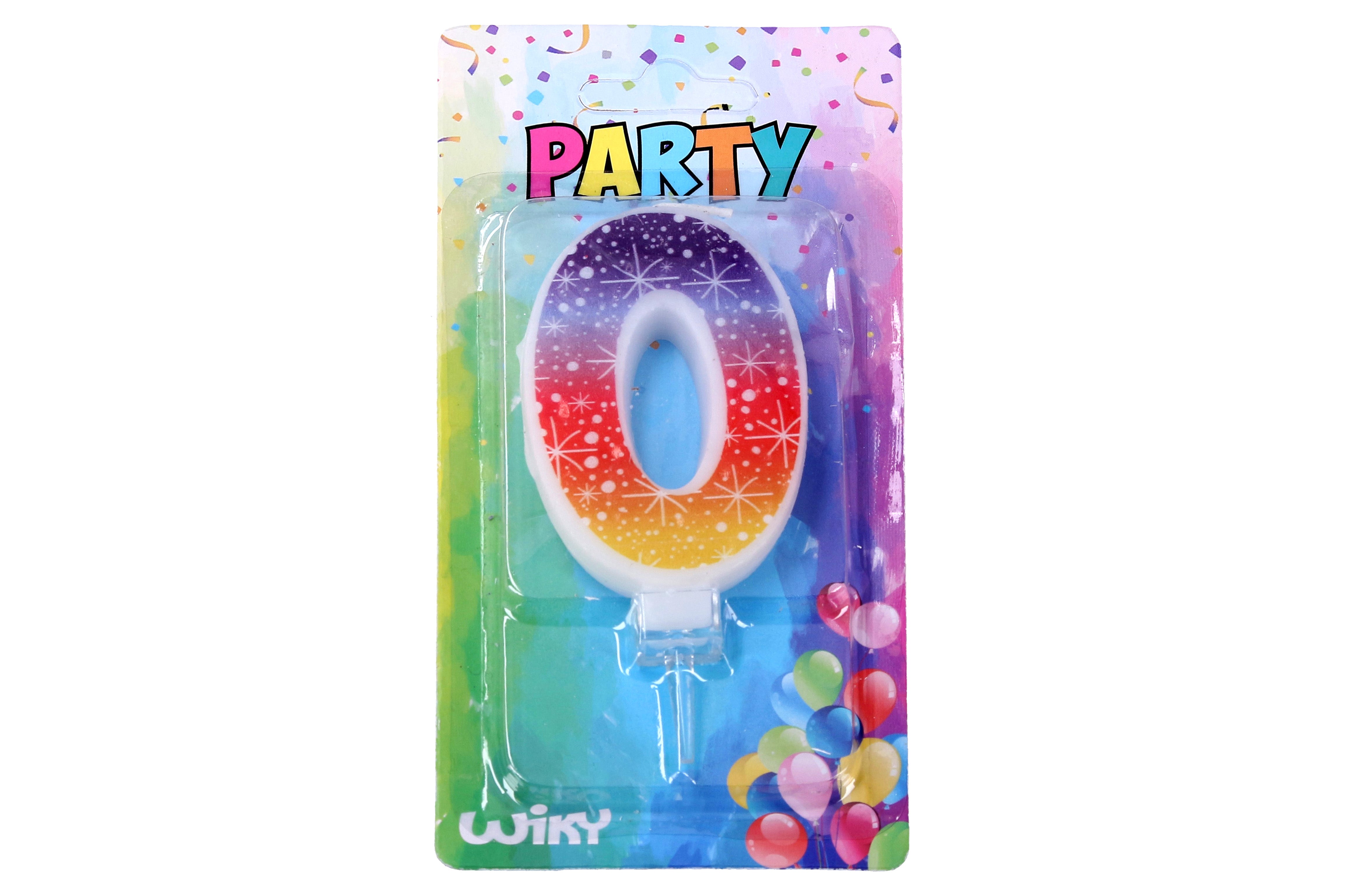 Party Svíčka číslo 0 hvězd