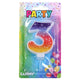 Feestkaars Nummer 3 Sterren