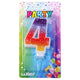 Feestkaars Nummer 4 Sterren