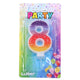Party Svíčka číslo 8 hvězd