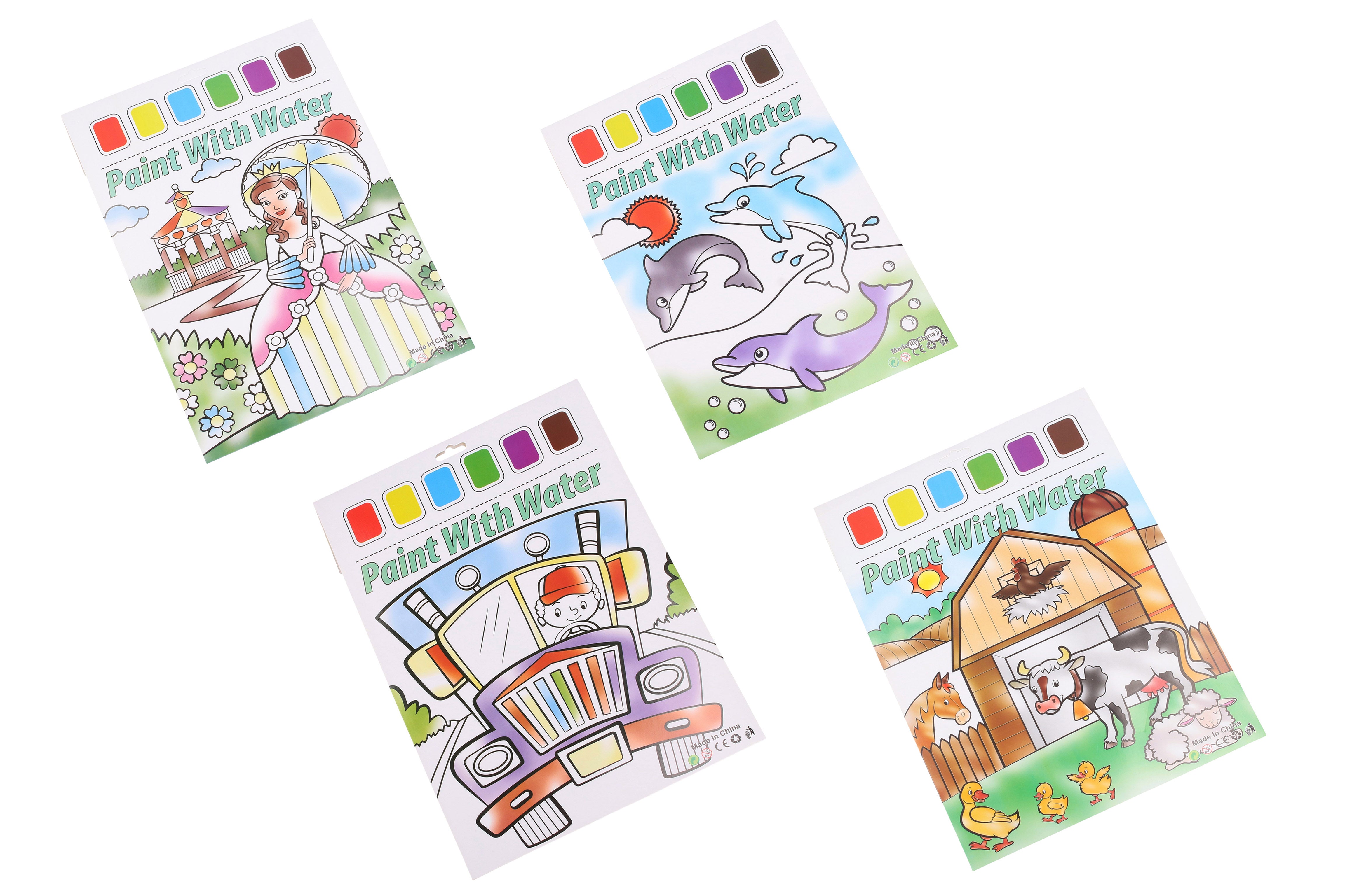 Set creativ - 6 culori + pensula