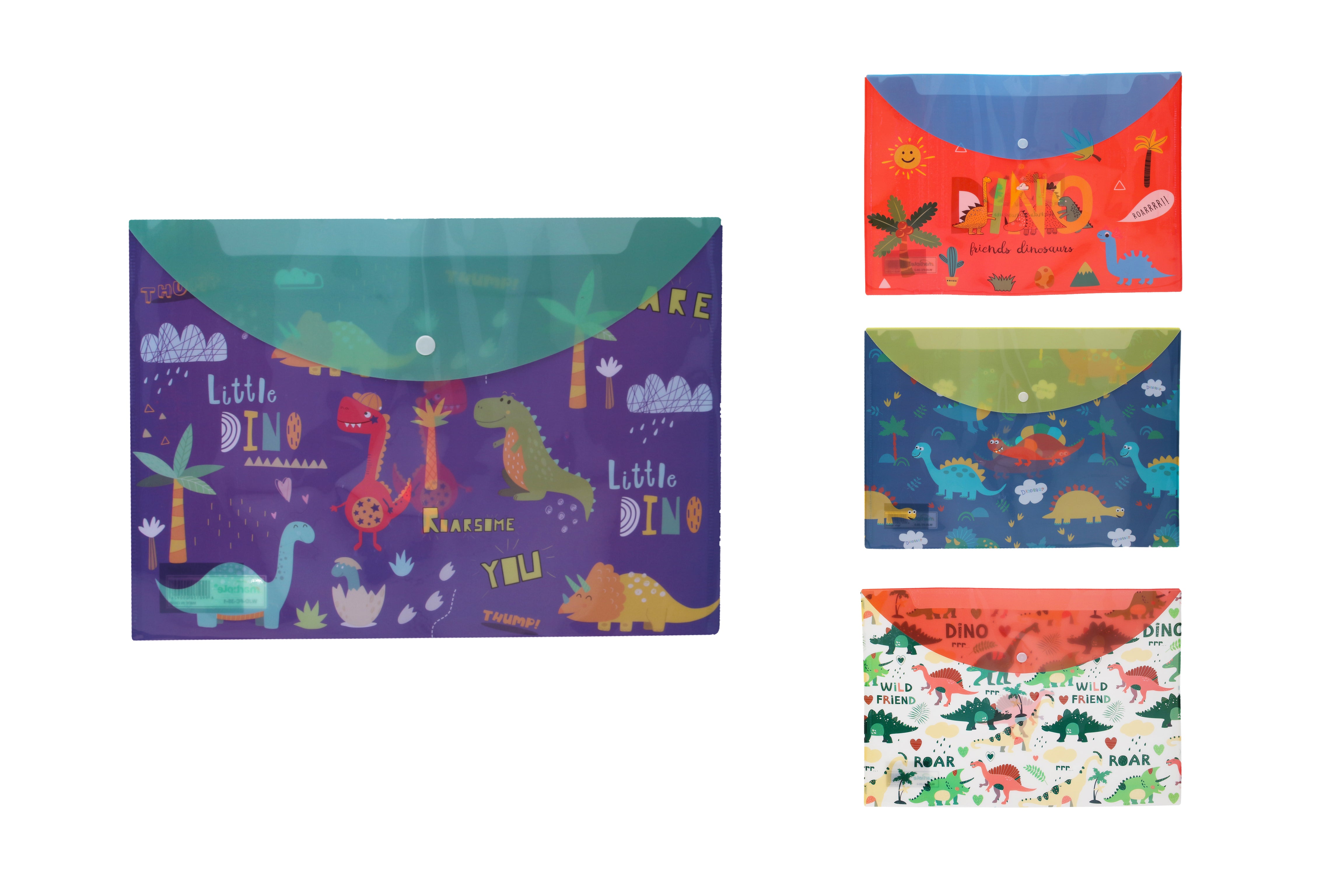 Folder With Press Stud 36x26 Cm Dino