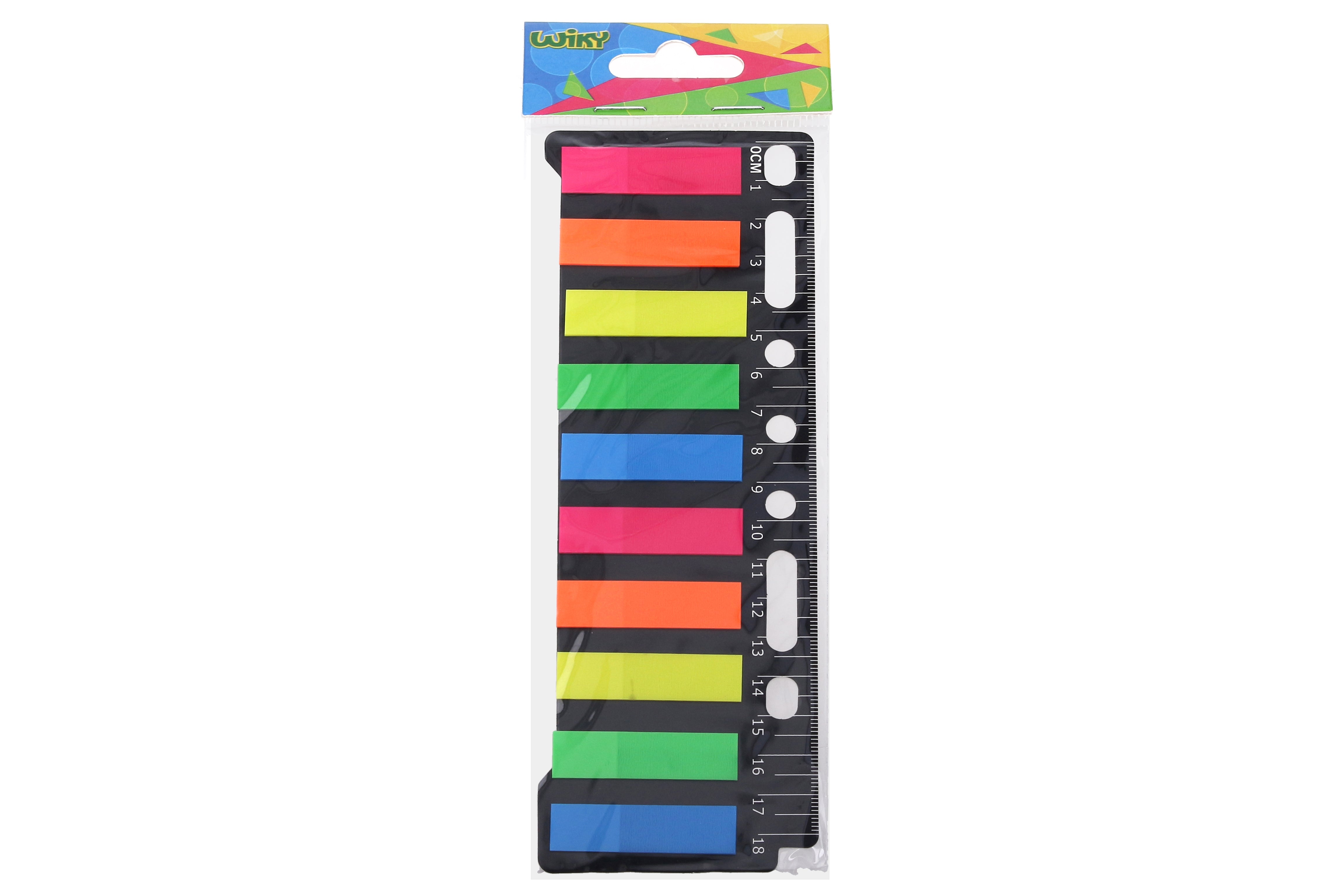 Bloc-notes autocollant 10x20 rayures colorées