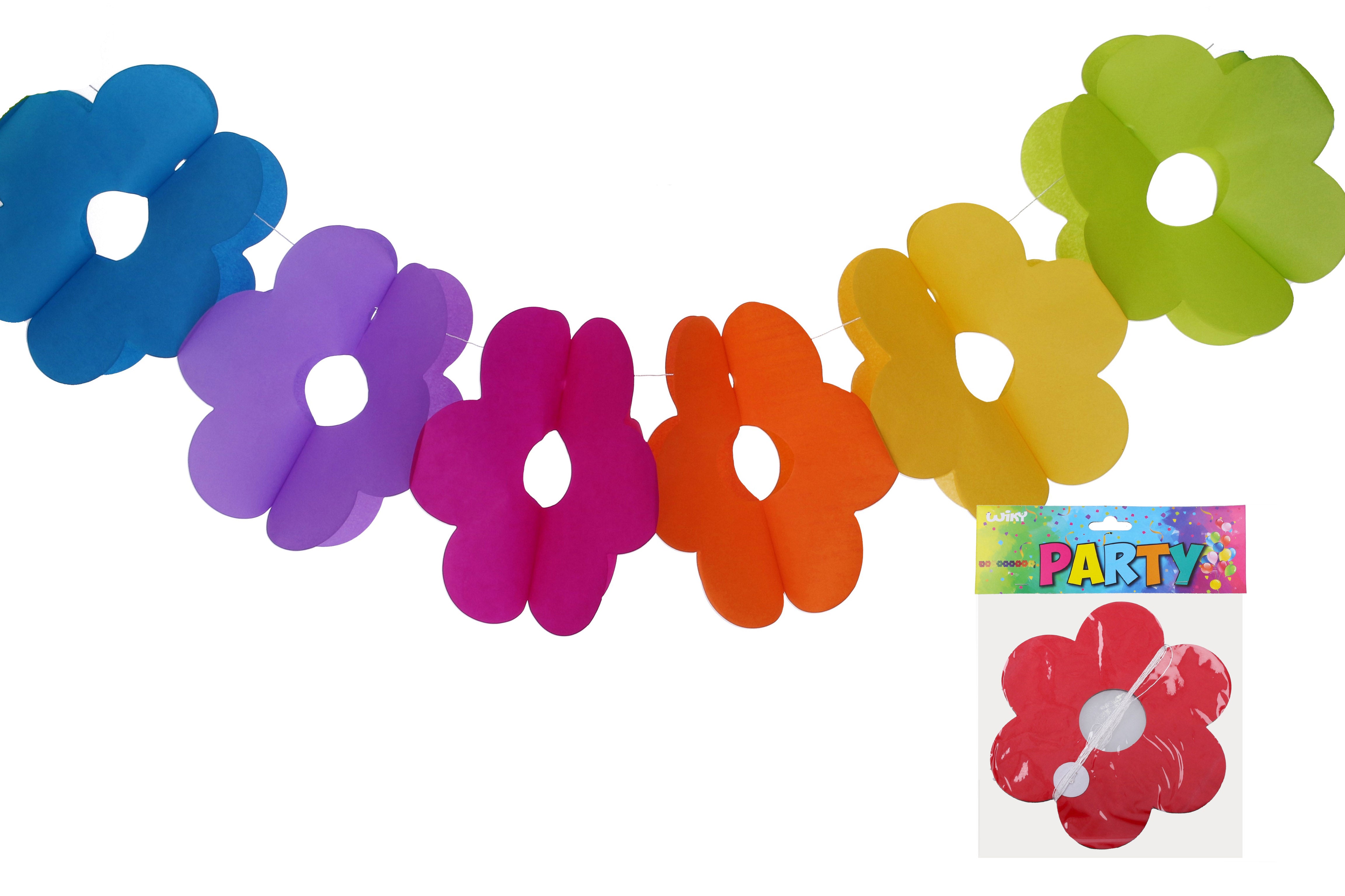 Bunte Girlande 3 M - Blume