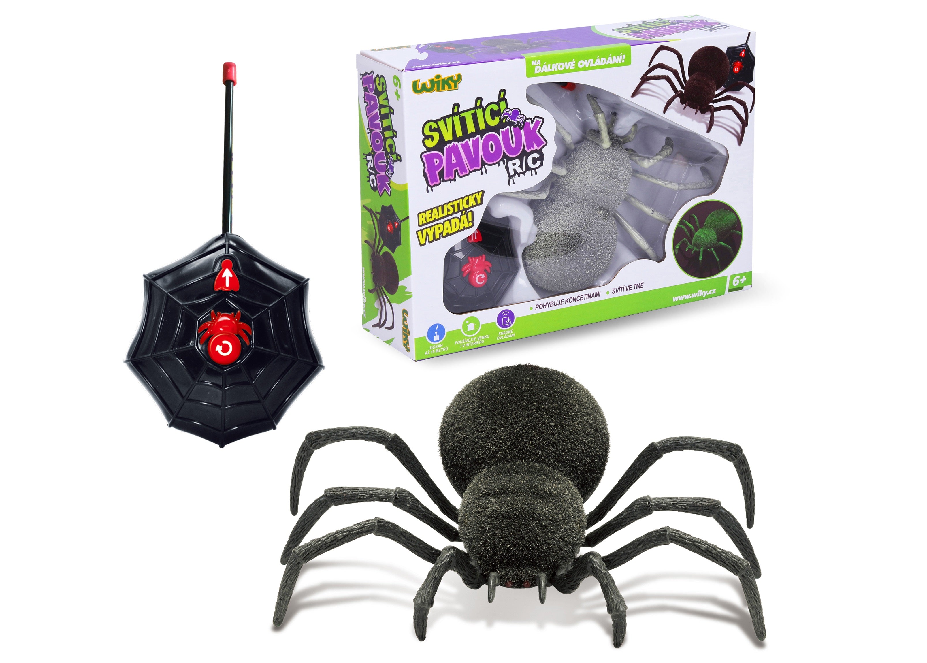 Rc Spider Glows In The Dark 20 cm - Cseh csomagolás
