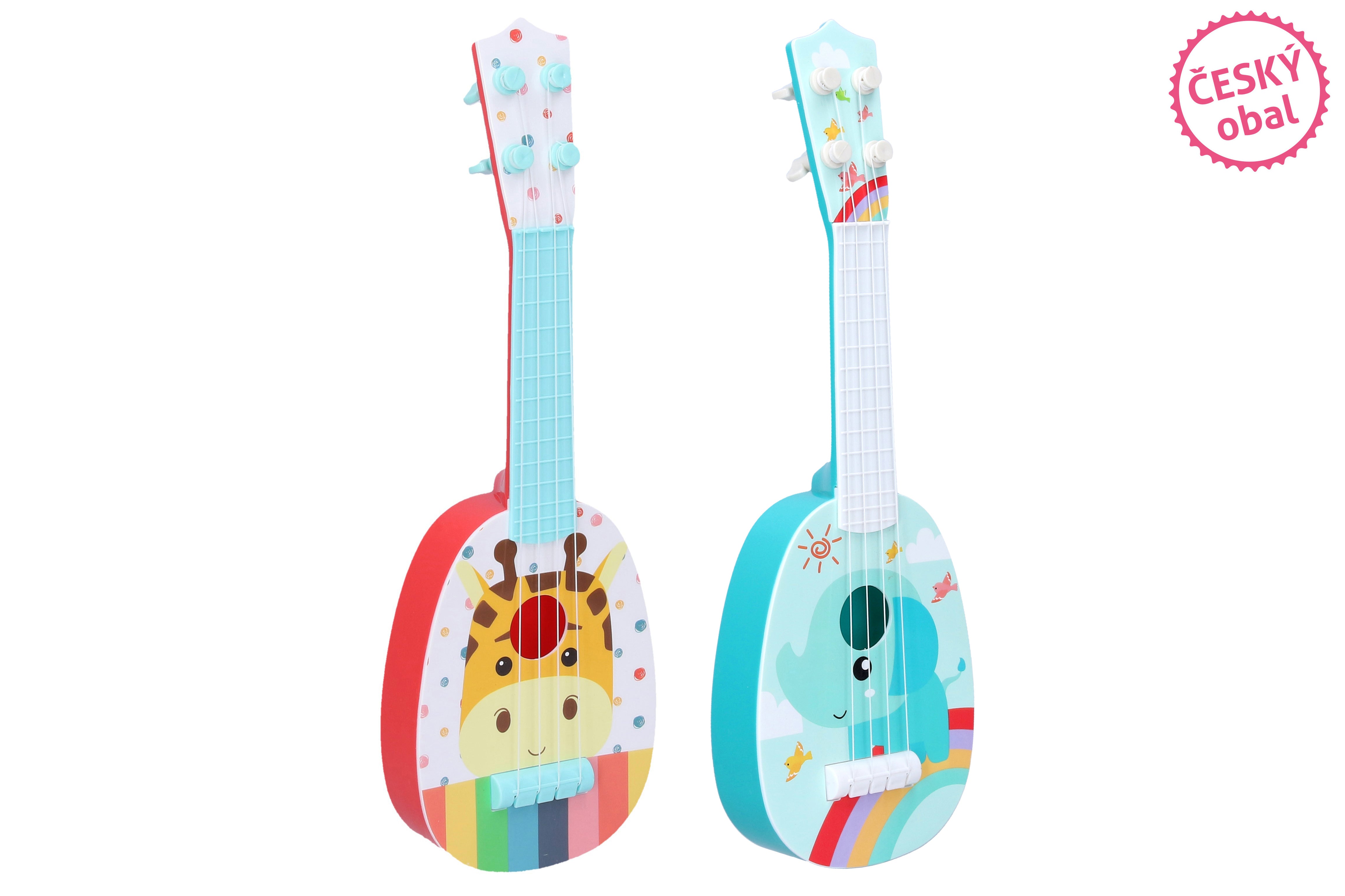 Gitara dziecięca 37 cm 4 struny - czeskie opakowanie
