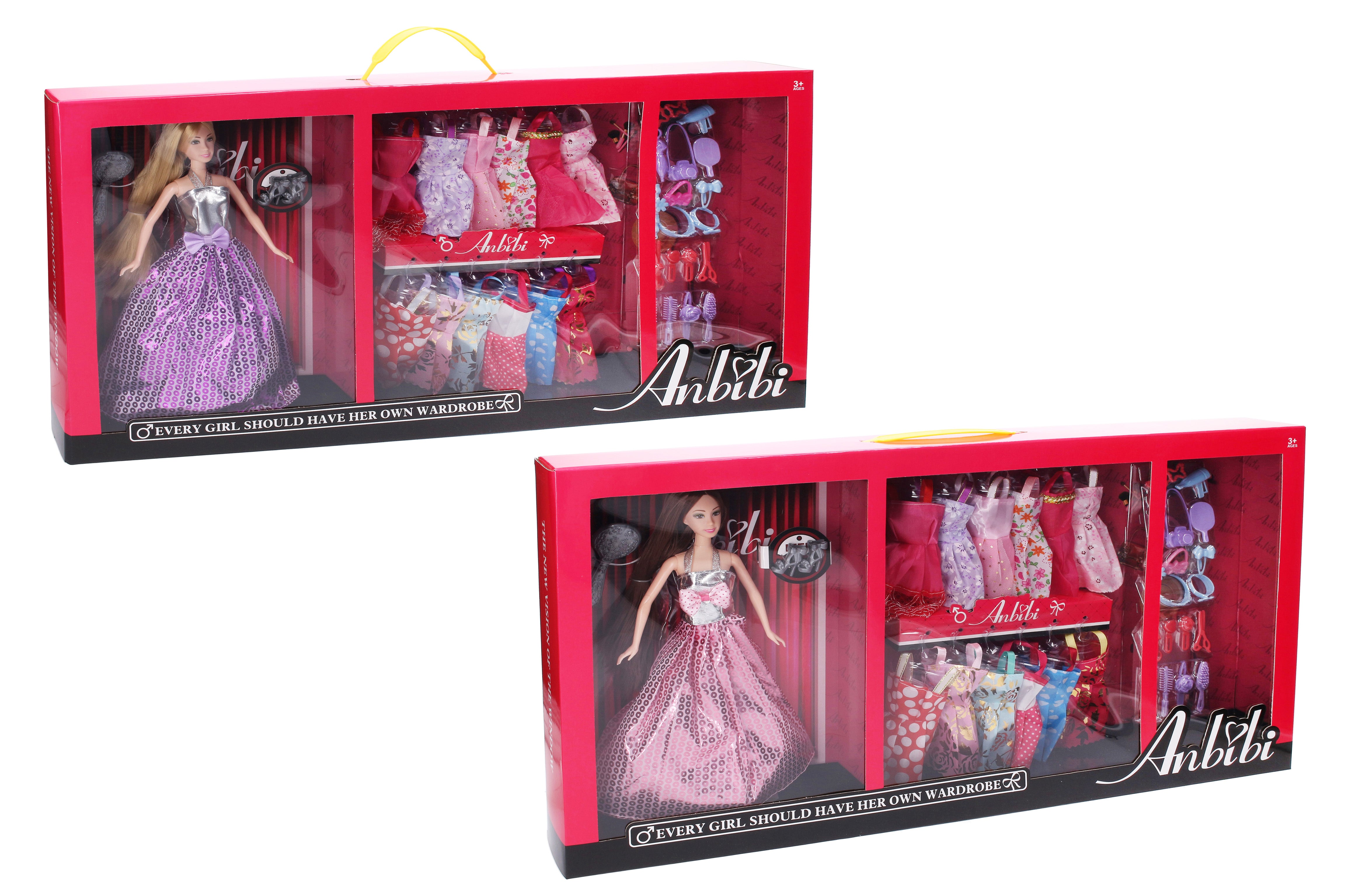 Doll With Wardrobe 30 Cm 12 Dresses