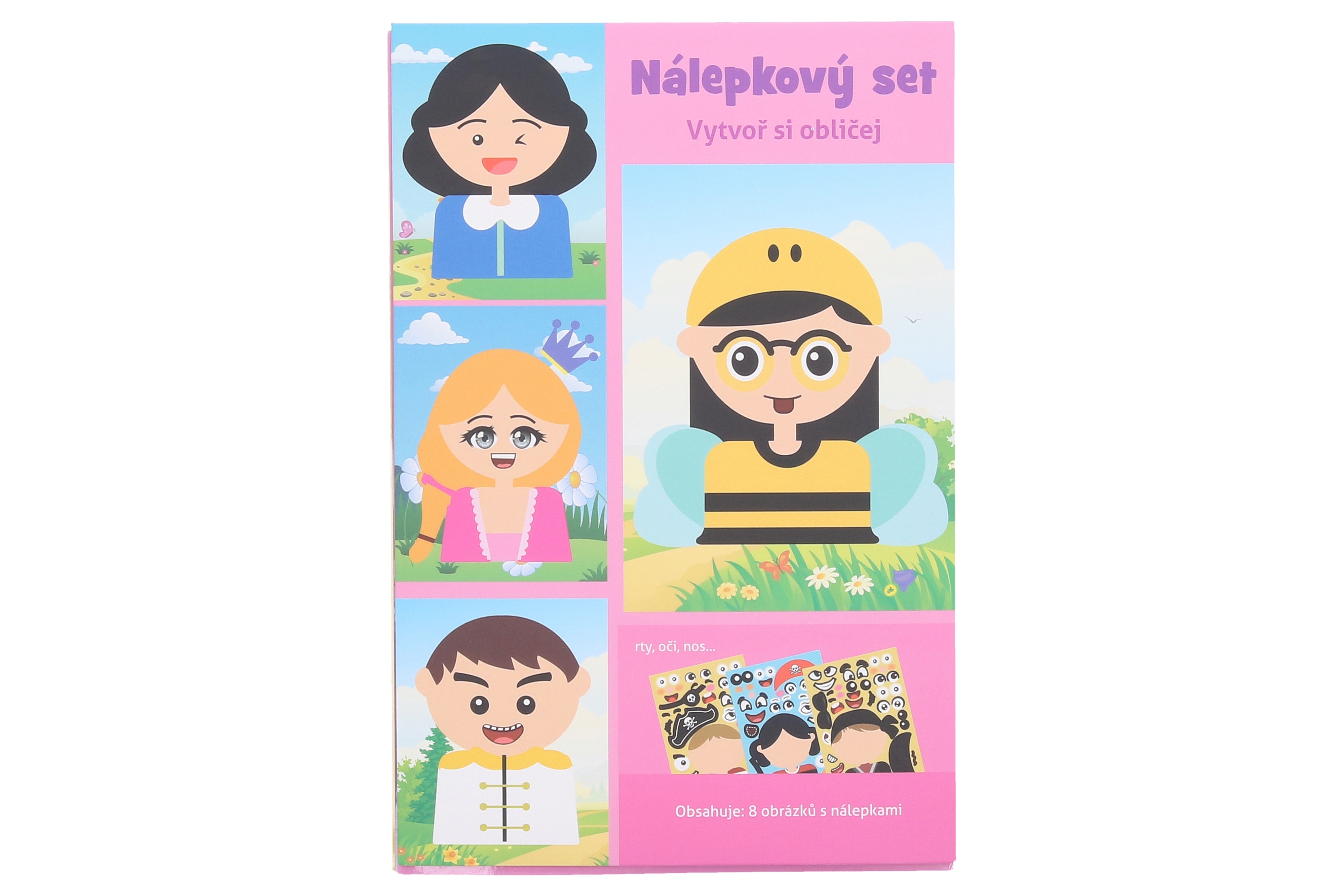 Creative Sticker Set 21x14 Cm - Face