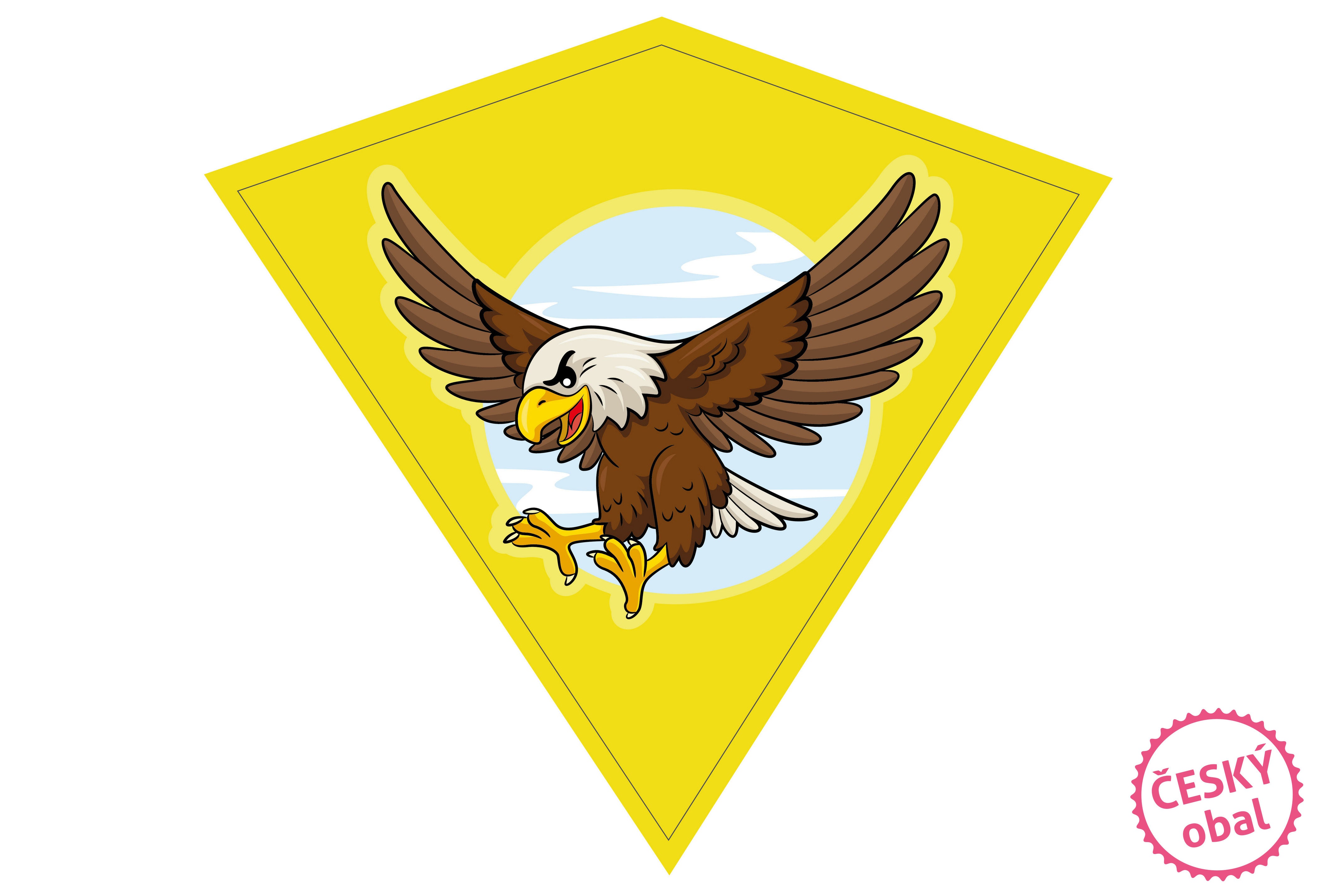 Flying Dragon Eagle 68 x 73 cm – tschechischer Einband