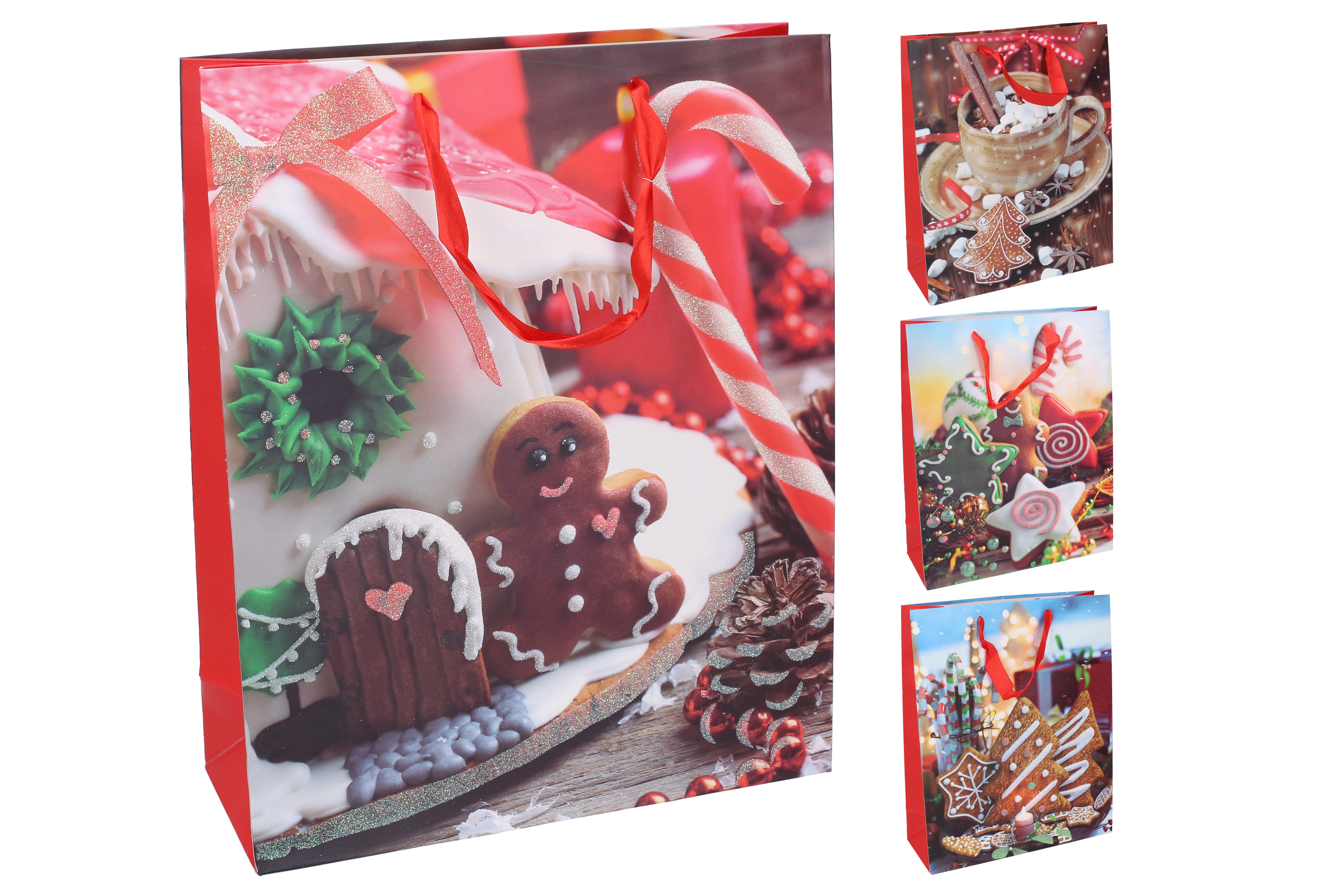 Sac Cadeau M 26x32x10 Cm Noël