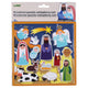 Kreativní puzzle sada samolepek 26x20 cm Betlém