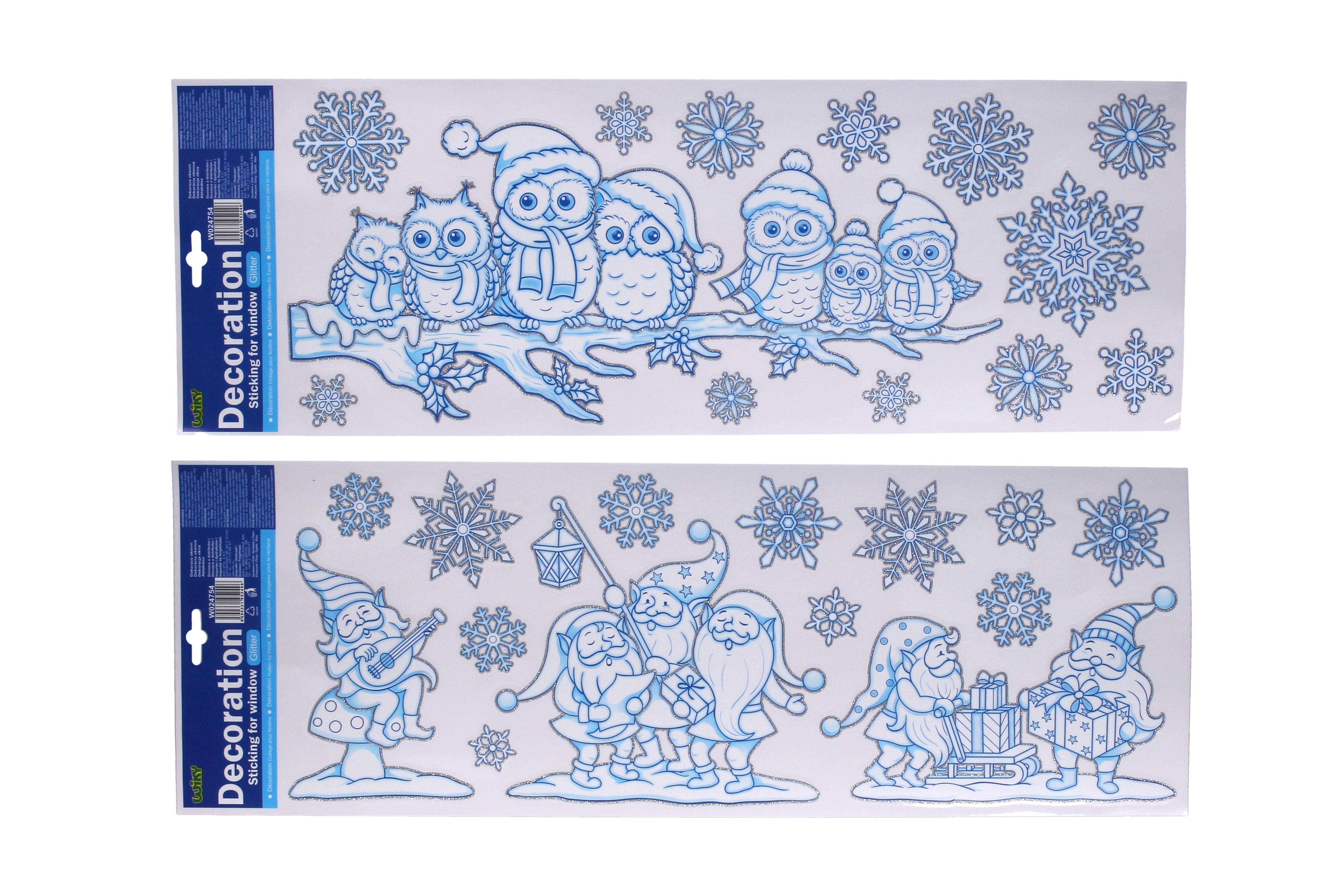 Decorazione Finestra 59,5x21 Cm Natale